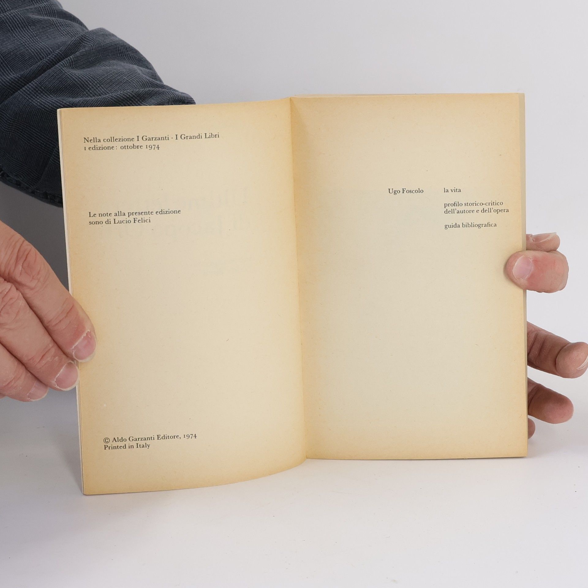 Ugo Foscolo Ultime lettere di Jacopo Ortis