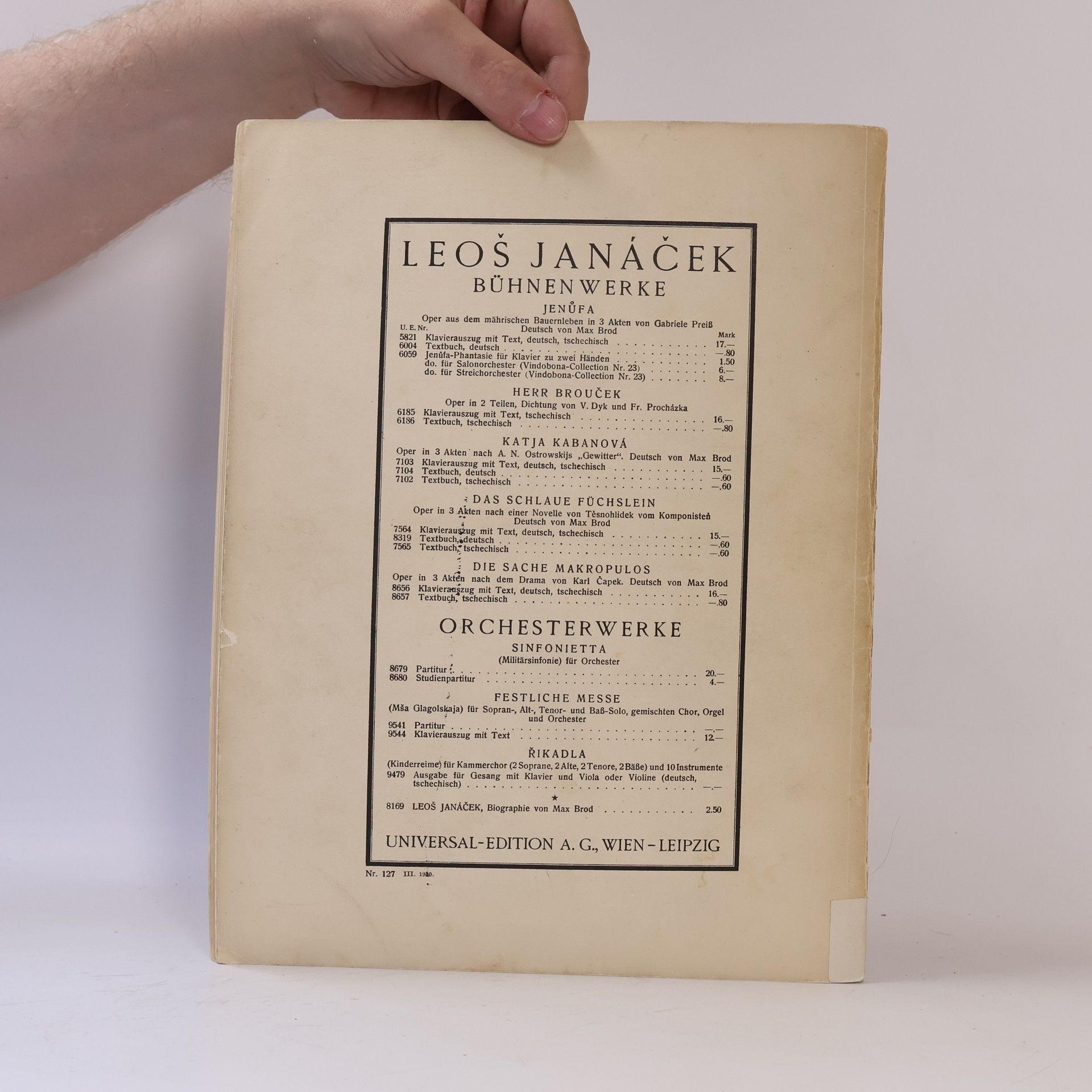 Leoš Janáček Msa Glagolskaja
