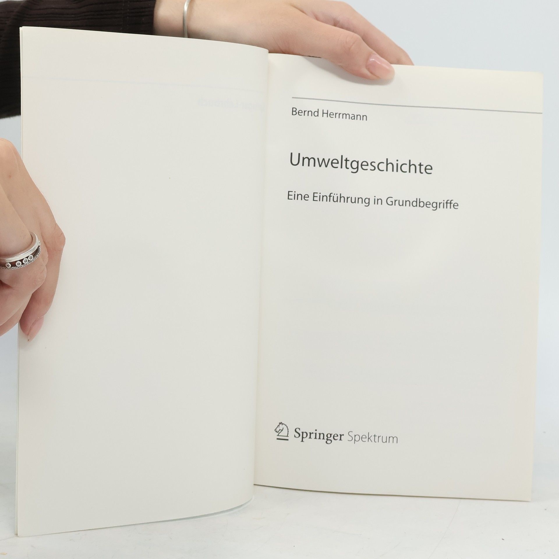 Bernd Herrmann Springer-Lehrbuch: Umweltgeschichte