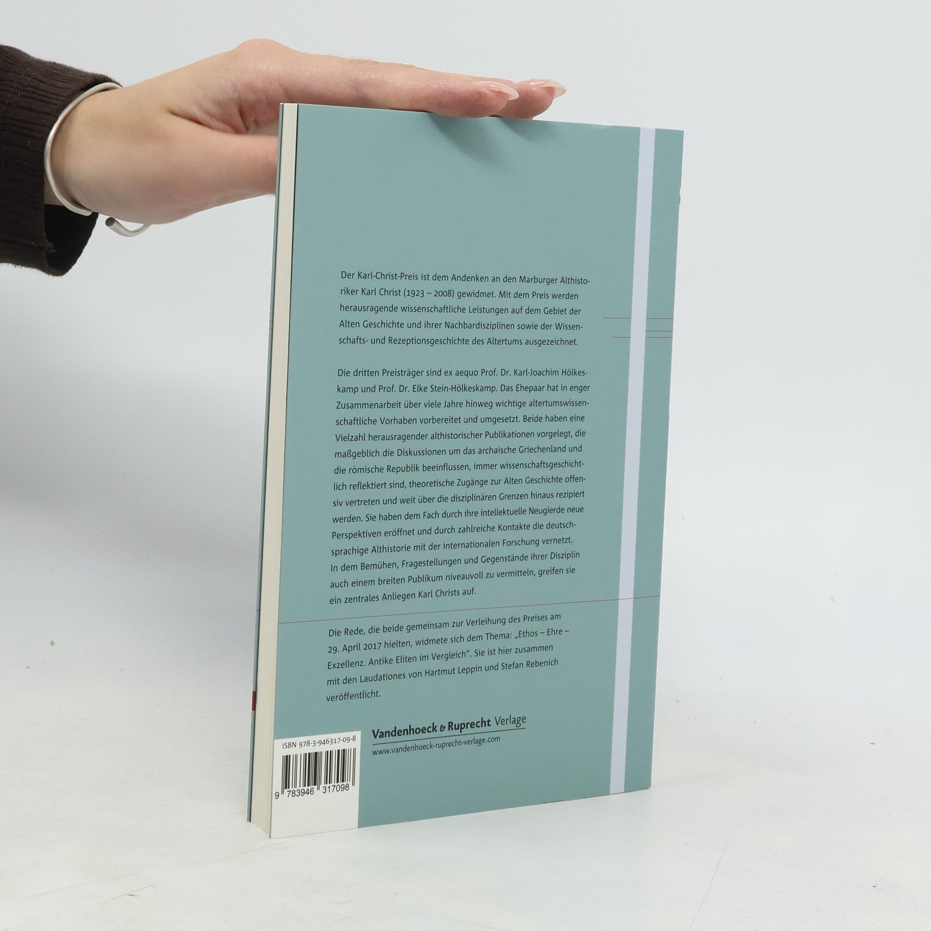 Elke Stein-Hölkeskamp Karl-Christ-Preis für Alte Geschichte - 3: Ethos - Ehre - Exzellenz