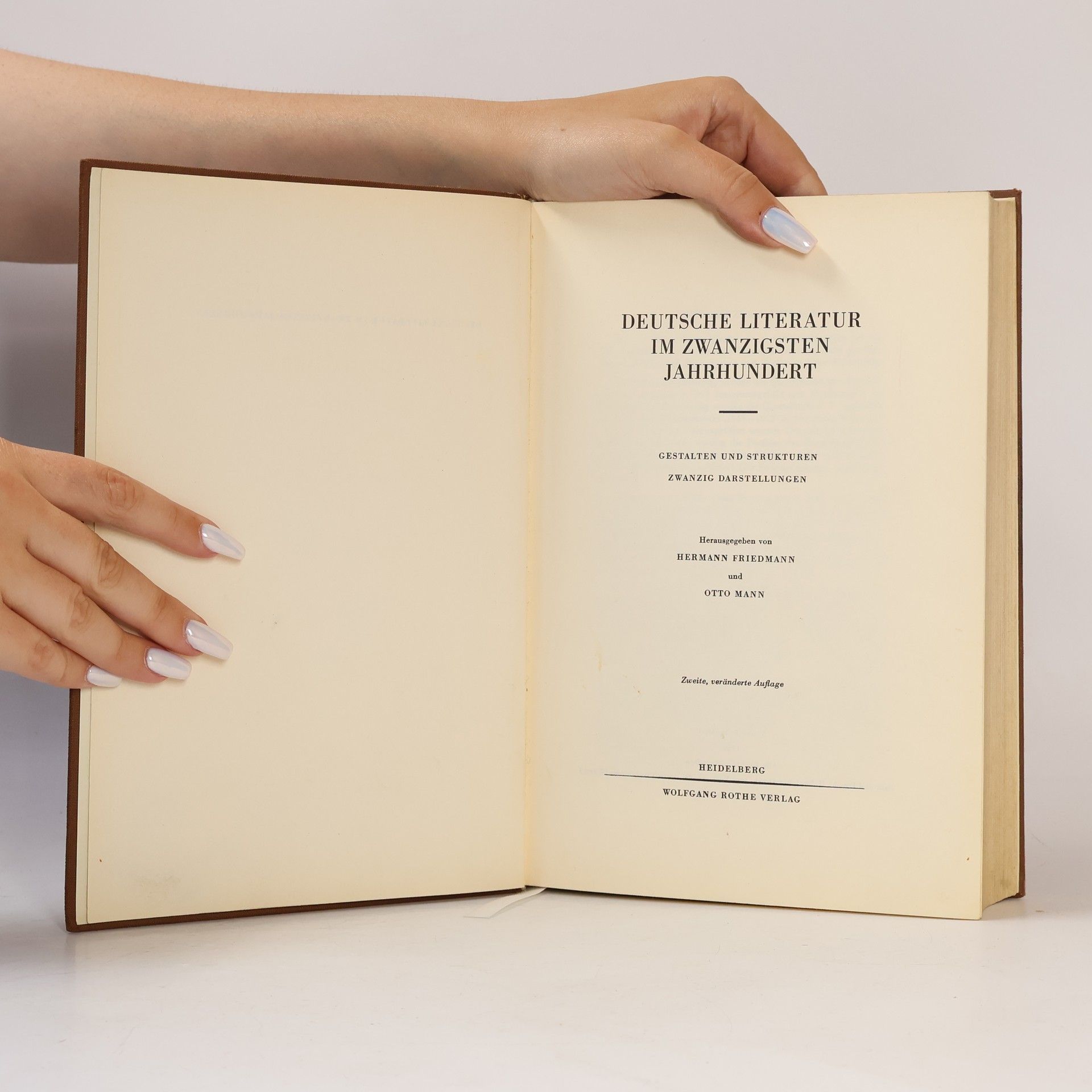 Otto Mann Deutsche Literatur im zwanzigsten Jahrhundert