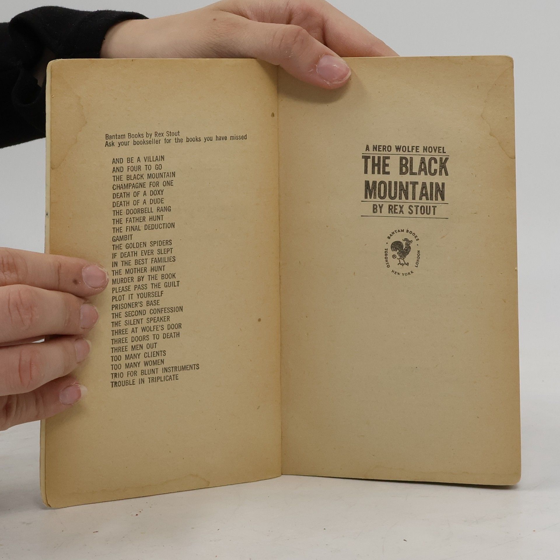 Rex Stout The Black Mountain