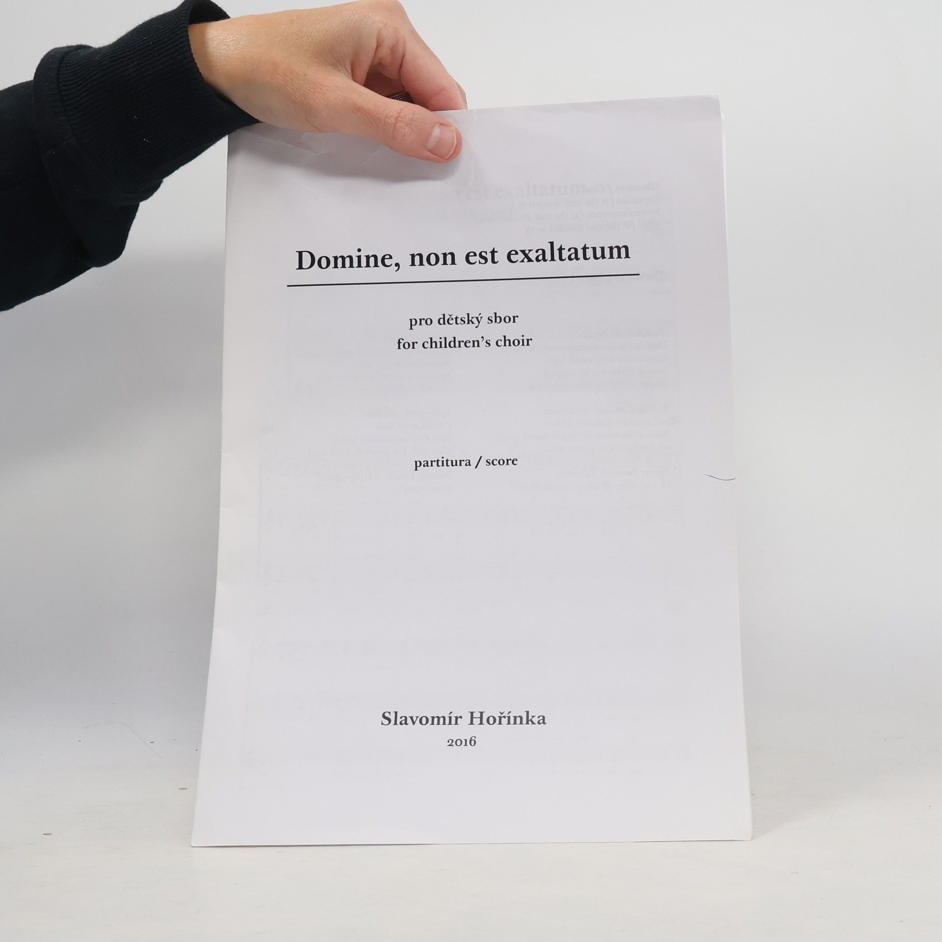 Slavomír Hořínka Domine, non est exaltatum