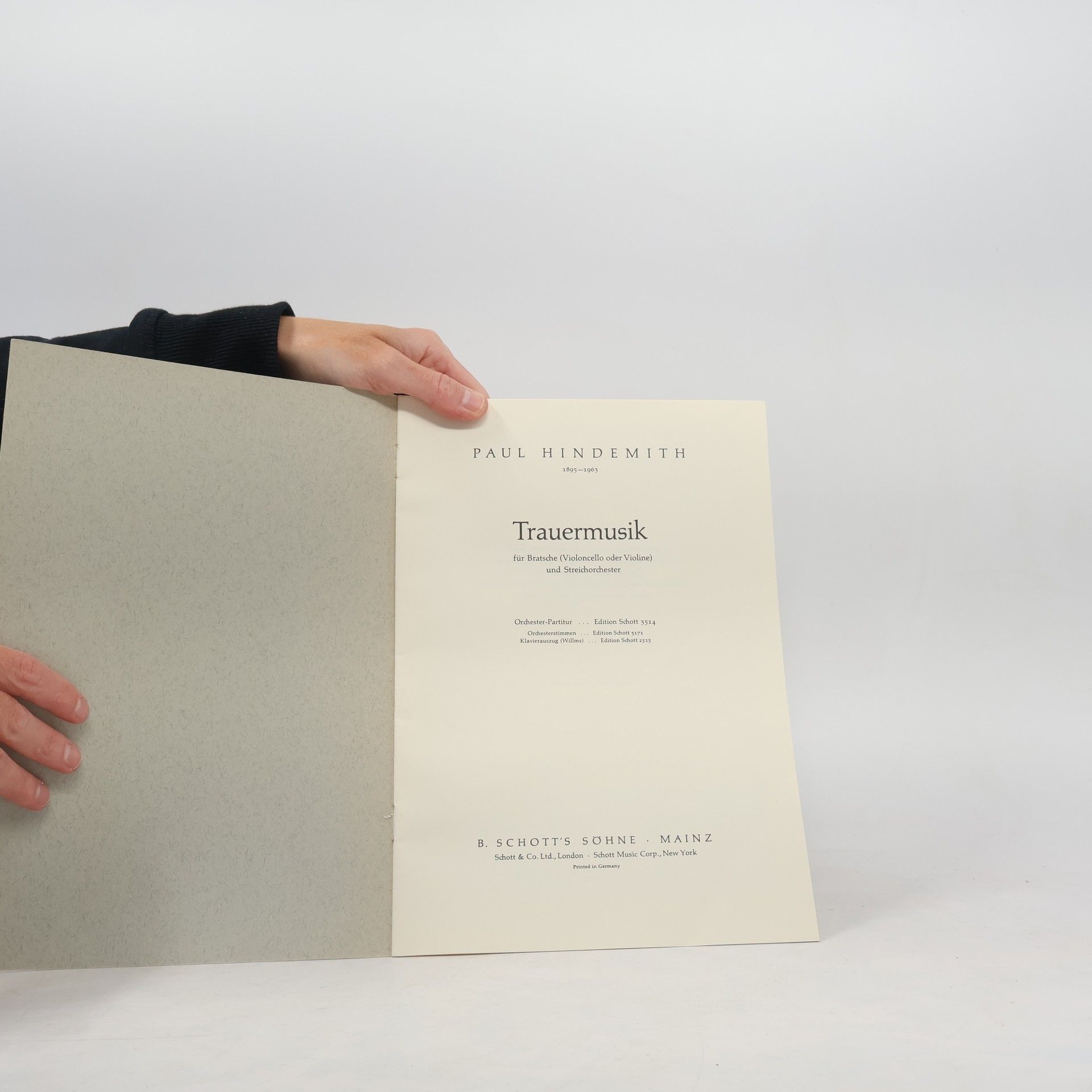 Paul Hindemith Trauermusik