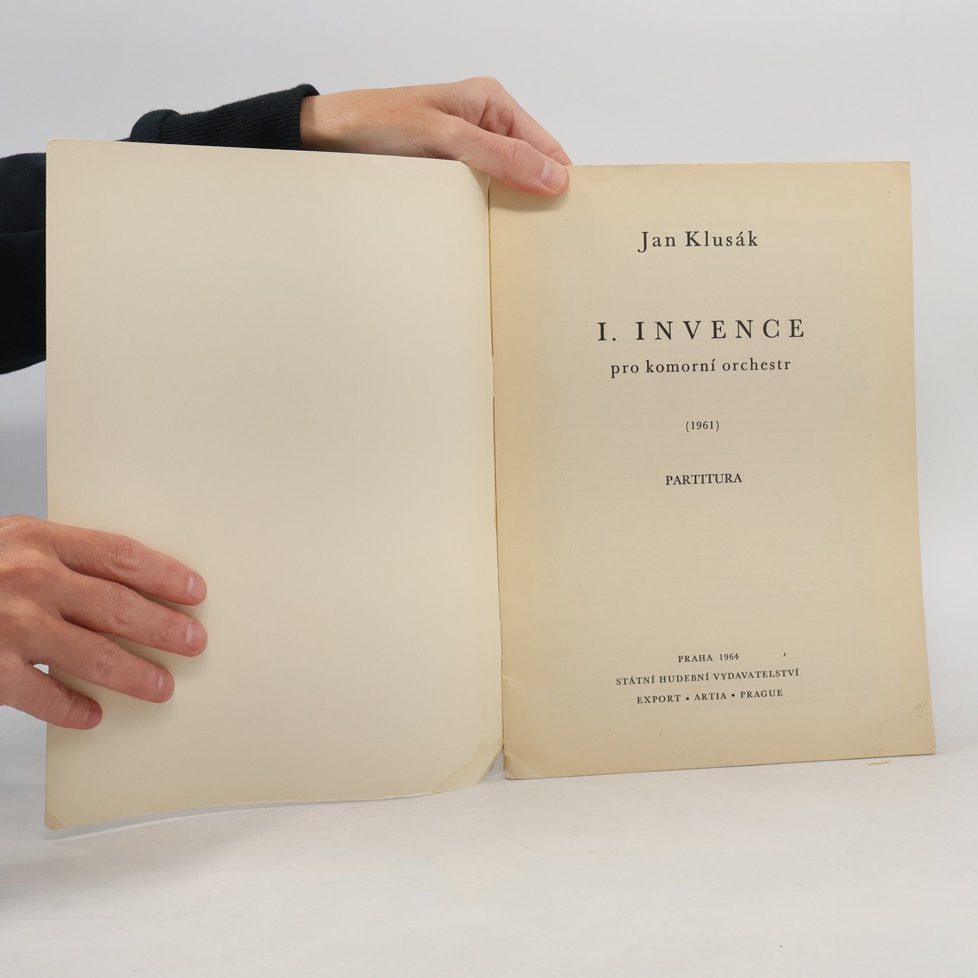 Jan Klusák I. Invenzione per ochestra da camera