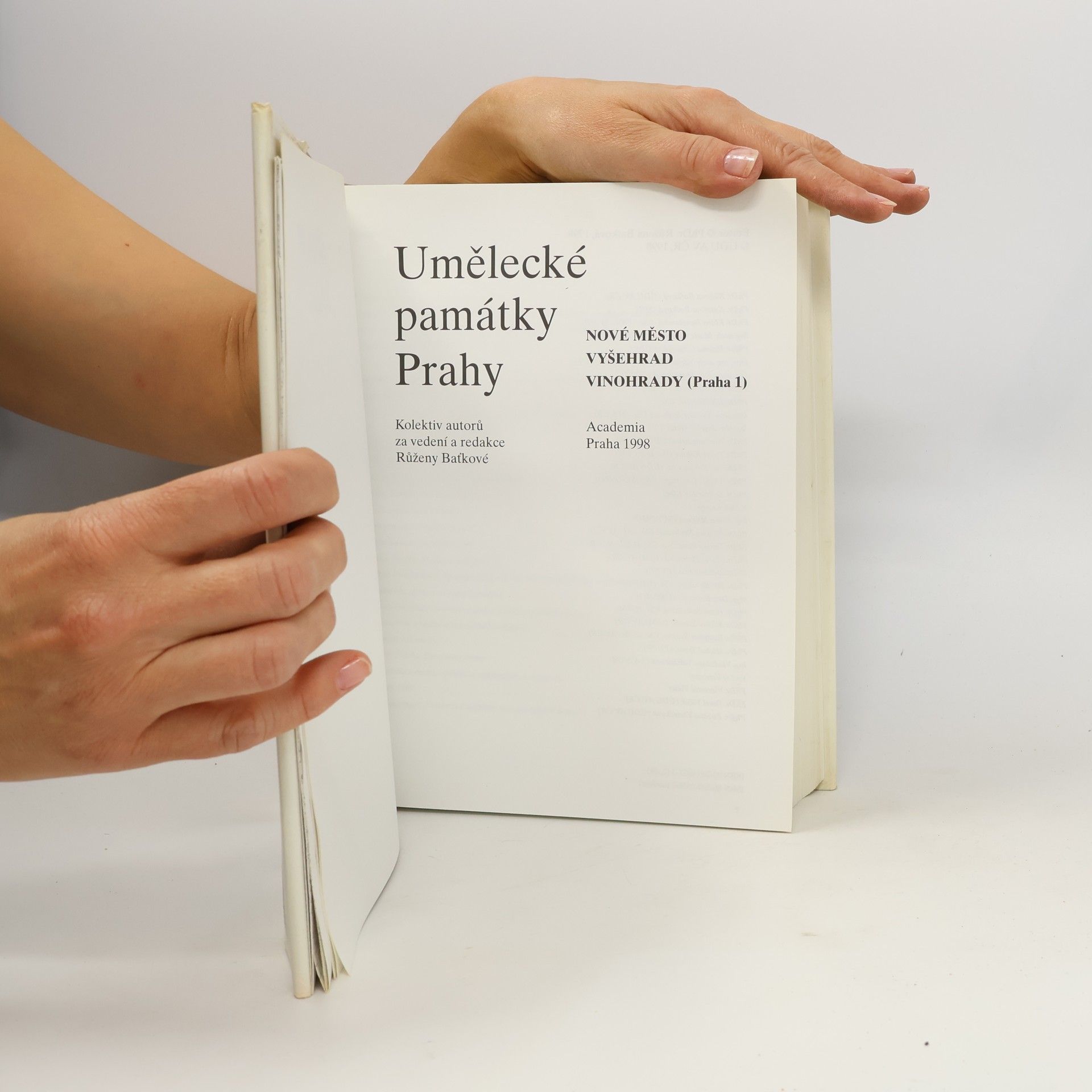 Růžena Baťková Umělecké památky Prahy. Nové Město, Vyšehrad, Vinohrady