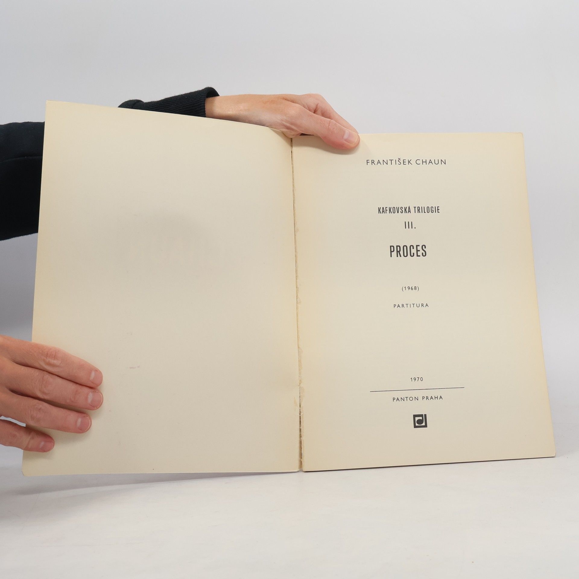 František Chaun Kafkovská triologie. Trilogia di Kafka III. Proces. Processo