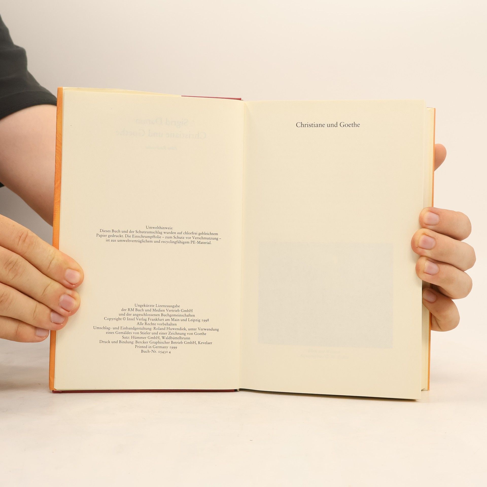 Sigrid Damm Christiane und Goethe