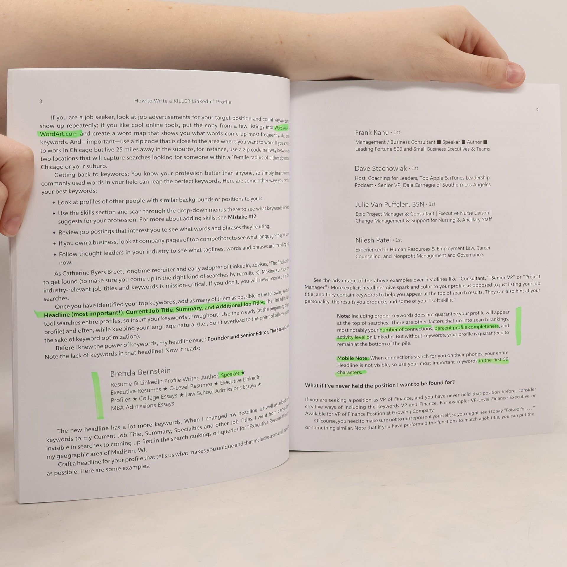 Brenda Bernstein How to Write a KILLER LinkedIn Profile... And 18 Mistakes to Avoid: Updated for 2019 - 2nd Edition