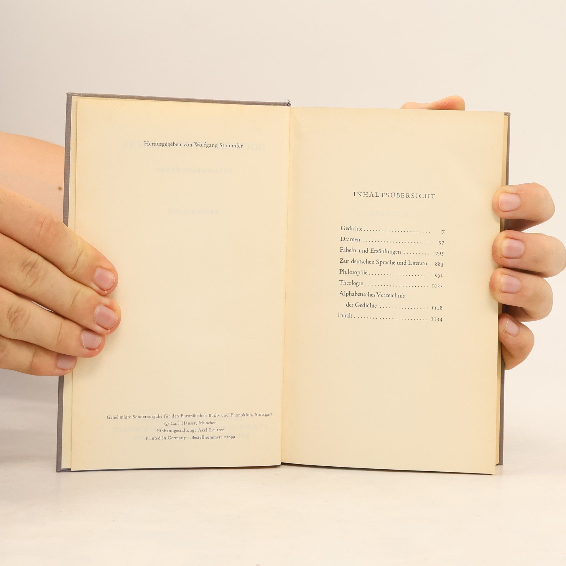 Gotthold Ephraim Lessing Lessing Werke I.