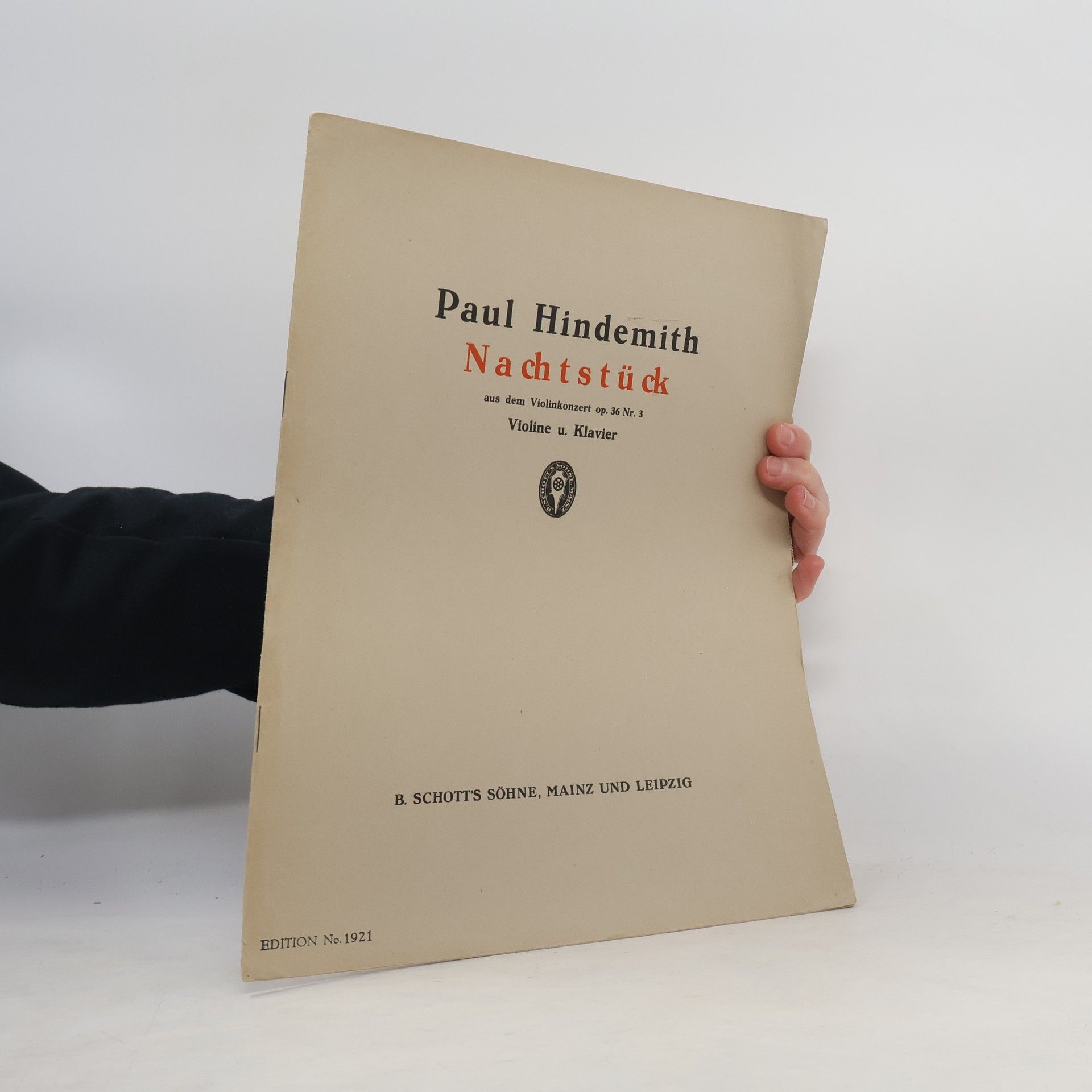 Paul Hindemith Nachtstück aus dem Violin-Konzert