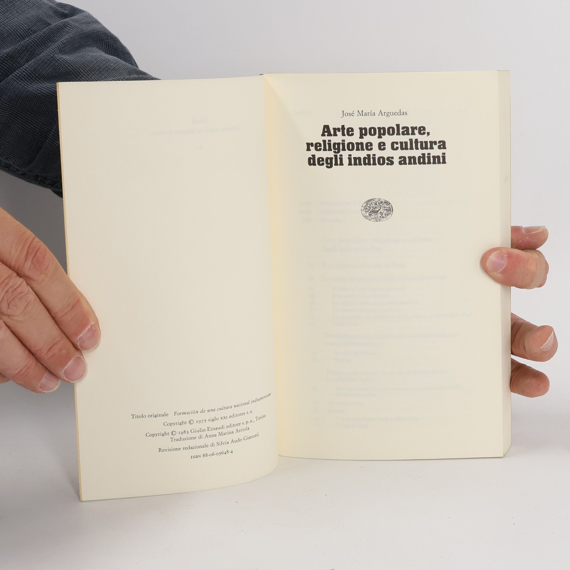 José María Arguedas Arte popolare, religione e cultura degli Indios Andini 4