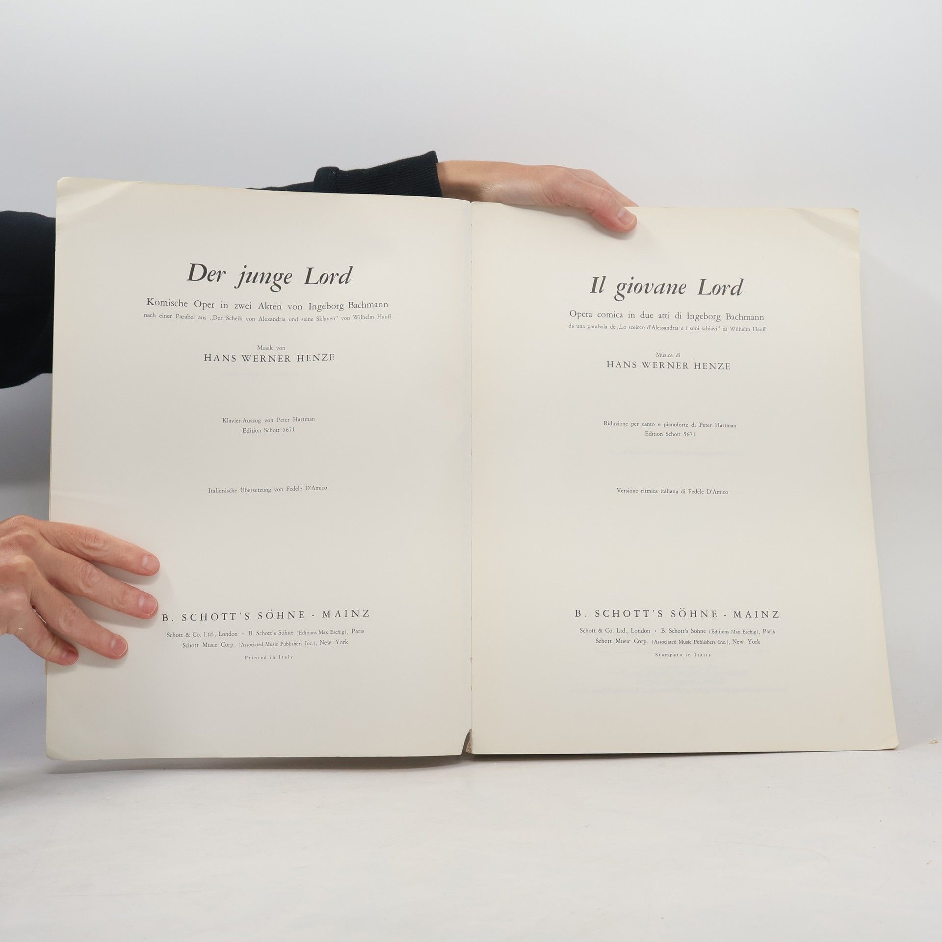 Hans Werner Henze Der junge Lord