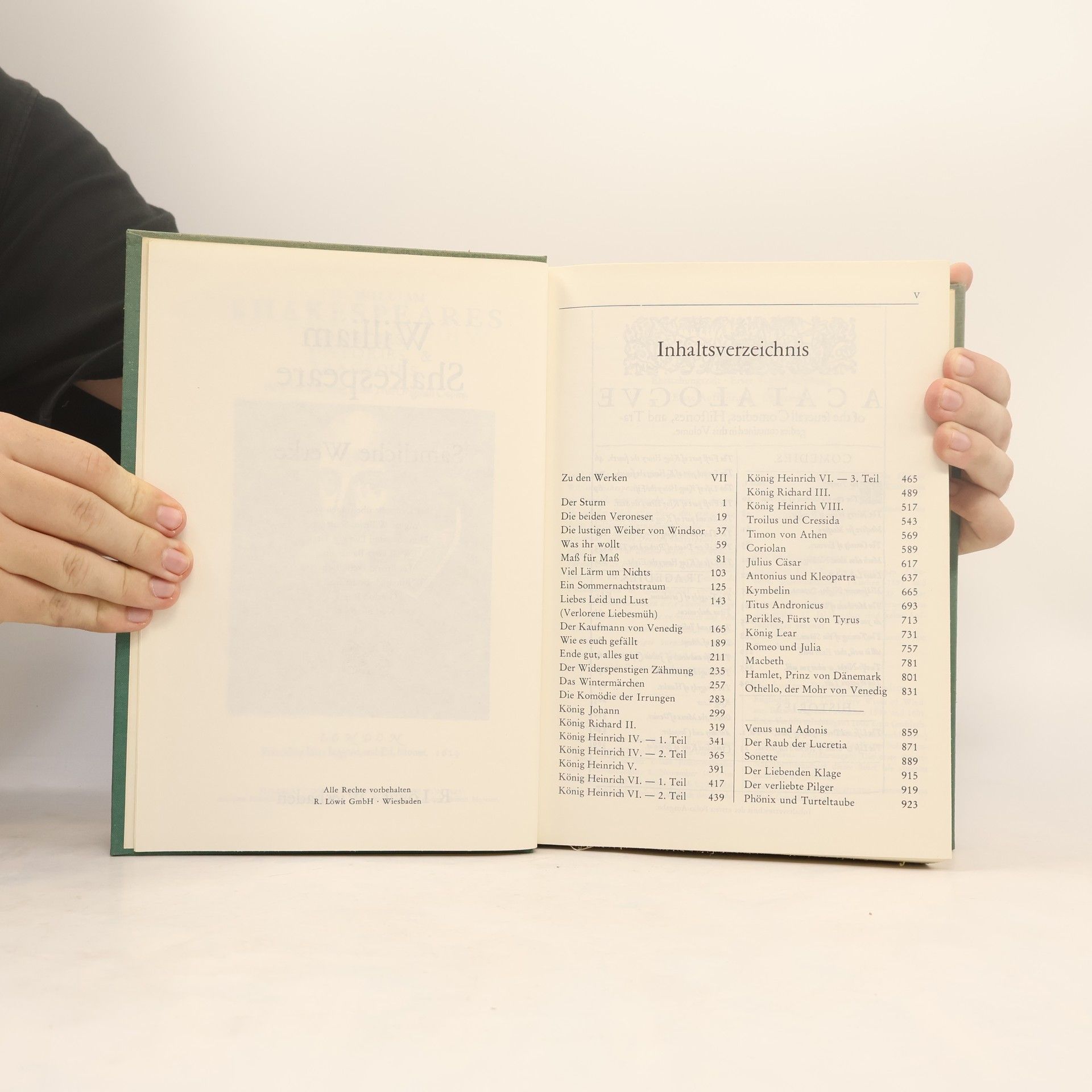 William Shakespeare Sämtliche Werke