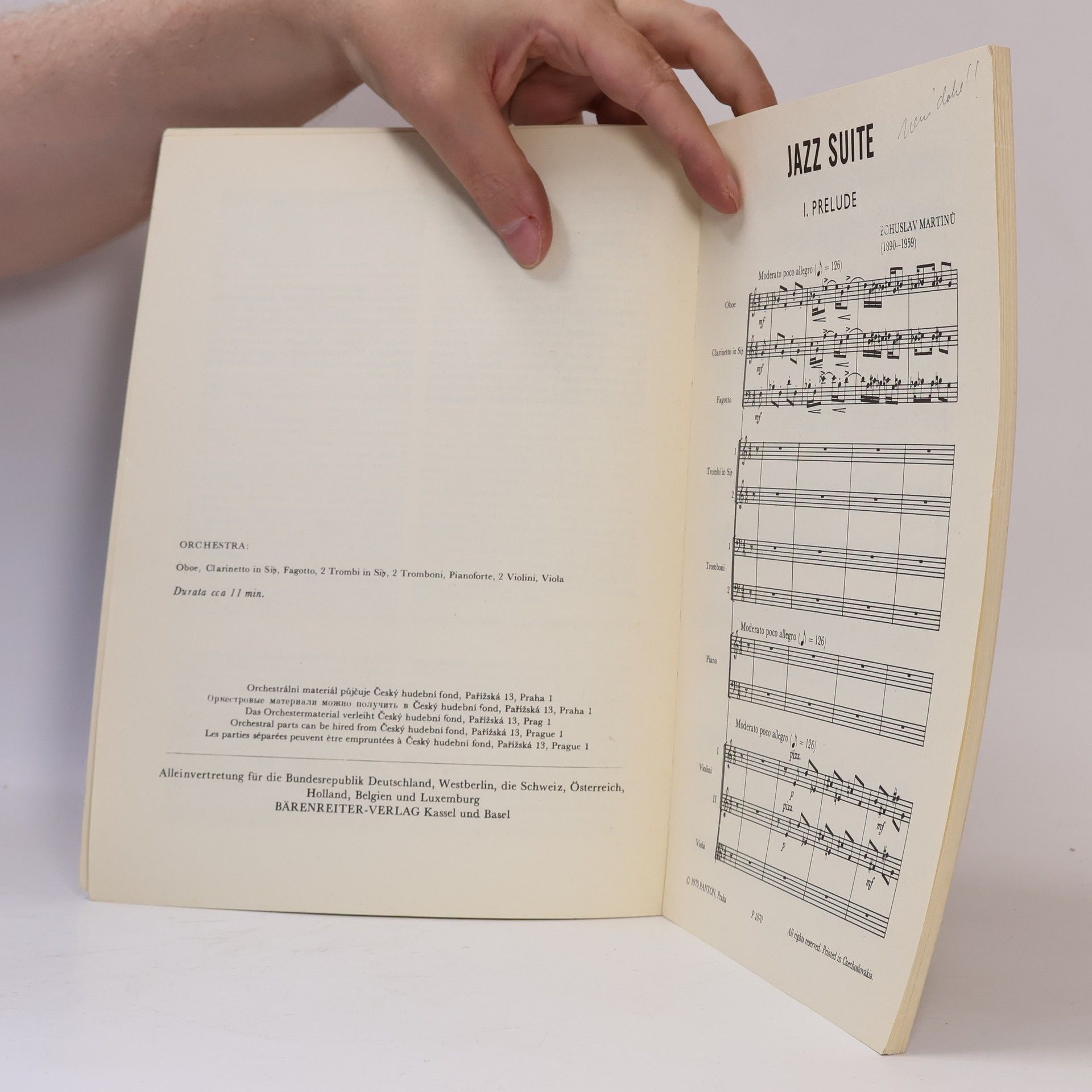 Bohuslav Martinů Jazz Suite