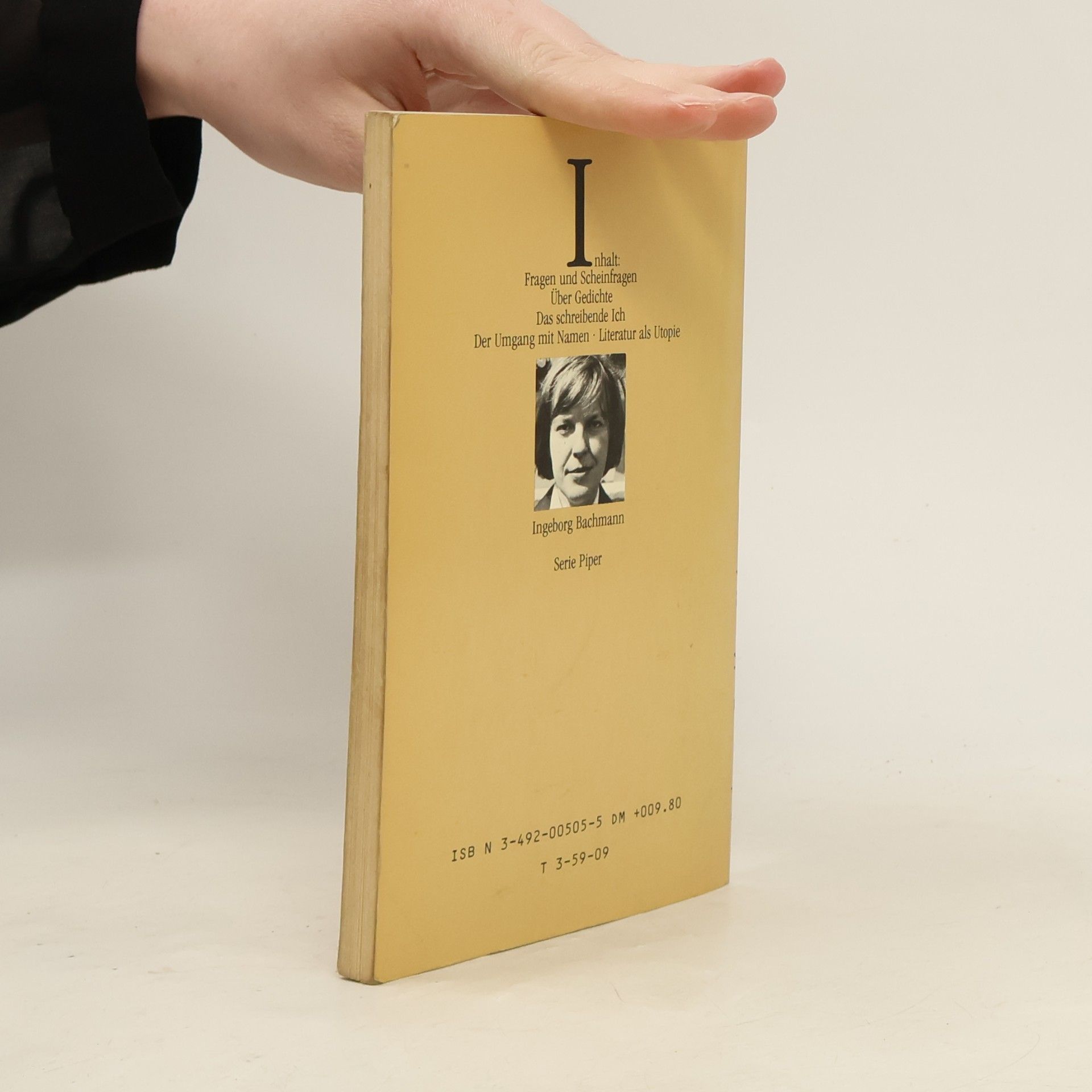 Ingeborg Bachmann Frankfurter Vorlesungen