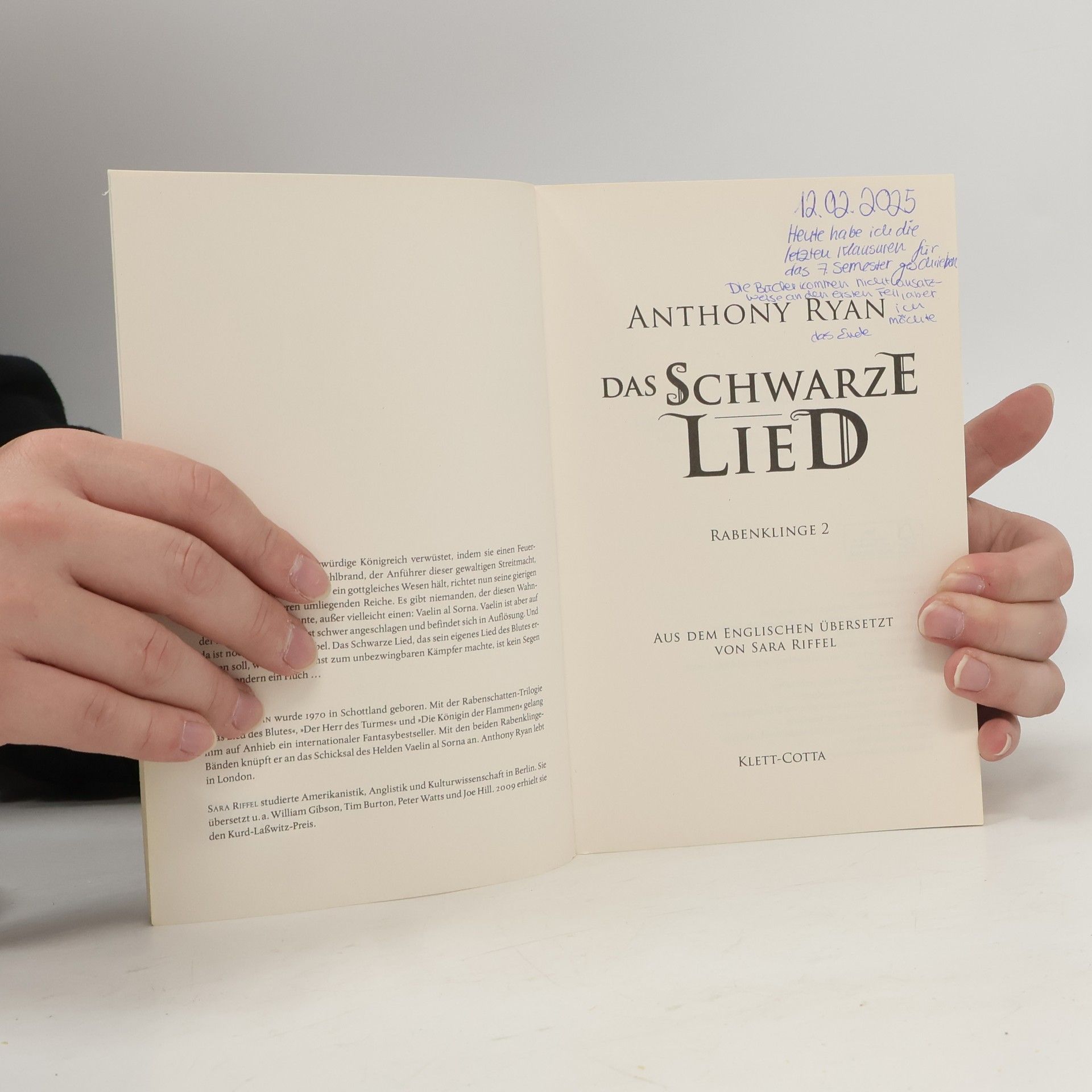 Anthony Ryan Das Schwarze Lied