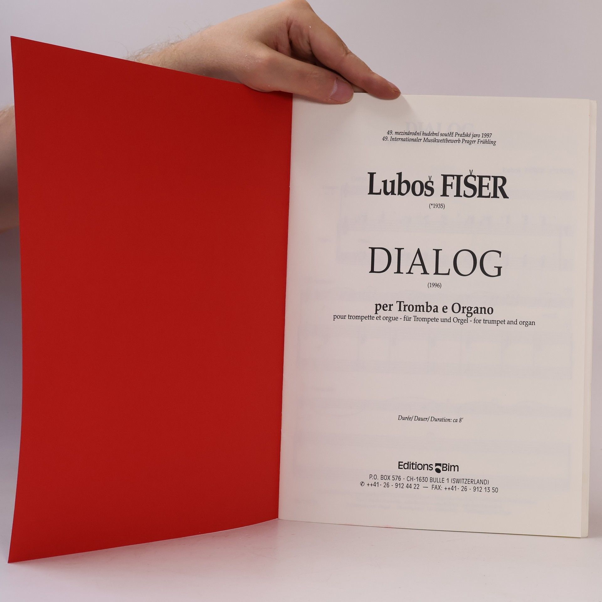 Luboš Fišer Dialog per Tromba e Organo