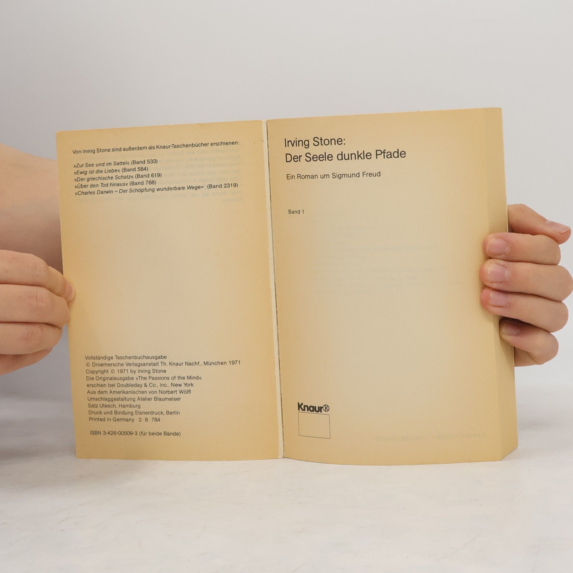 Irving Stone Der Seele dunkle Pfade 1