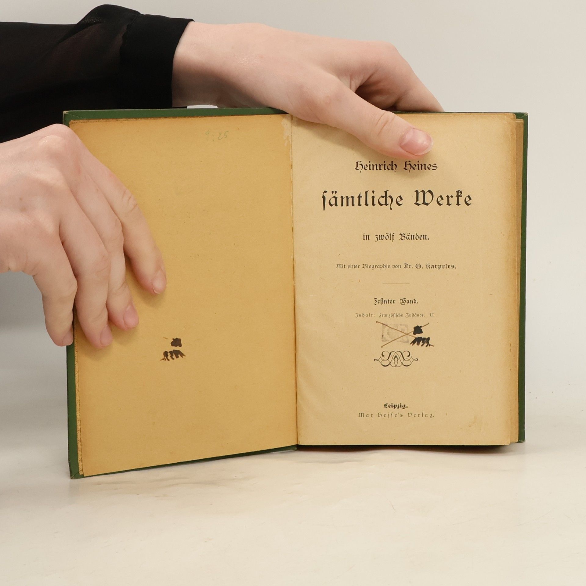 Heinrich Heine Sämtliche Werke in zwölf Bänden 10-12.