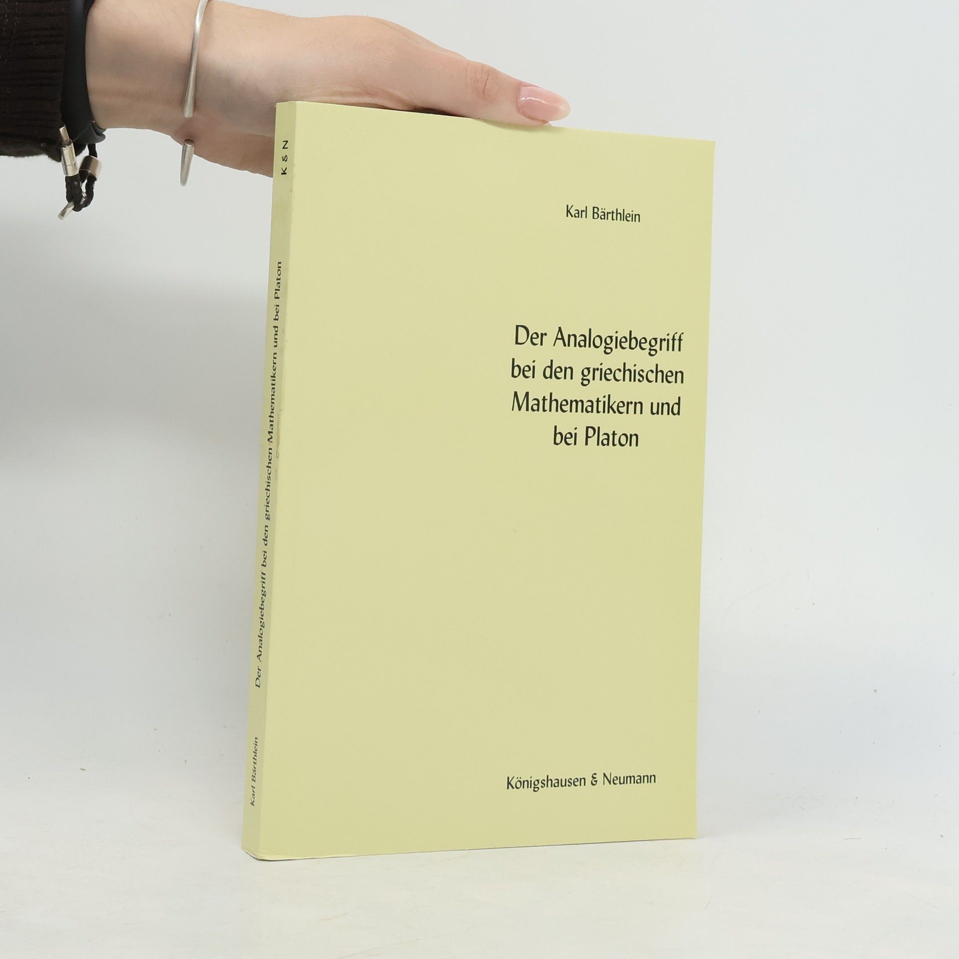 Der Analogiebegriff bei den griechischen Mathematikern und bei Platon