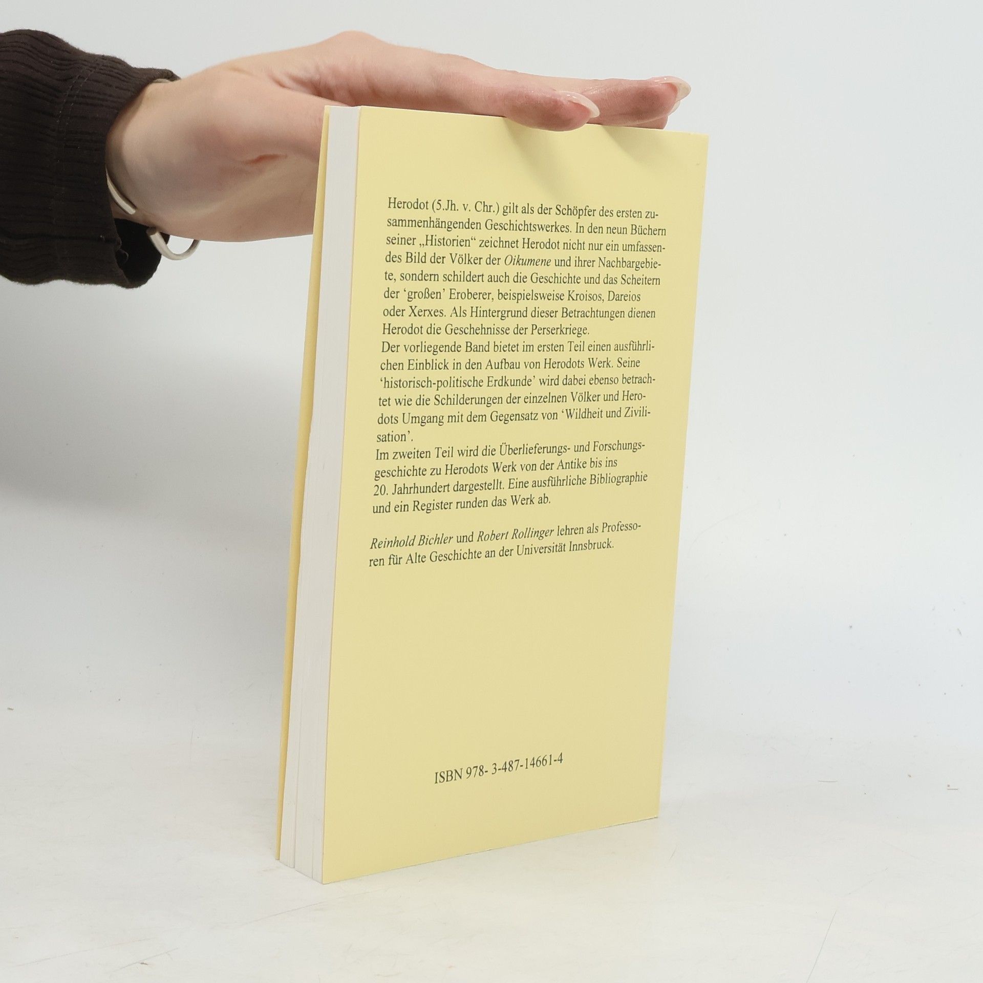 Reinhold Bichler Studienbücher Antike: Herodot