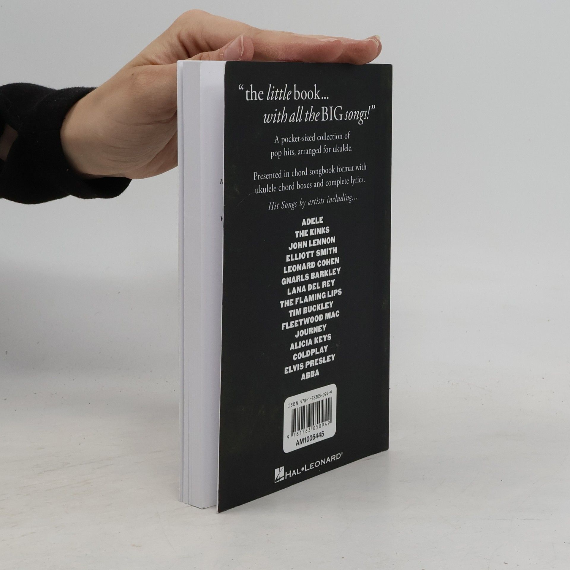 Adrian Hopkins The Little Black Book Of Hit Songs For Ukulele