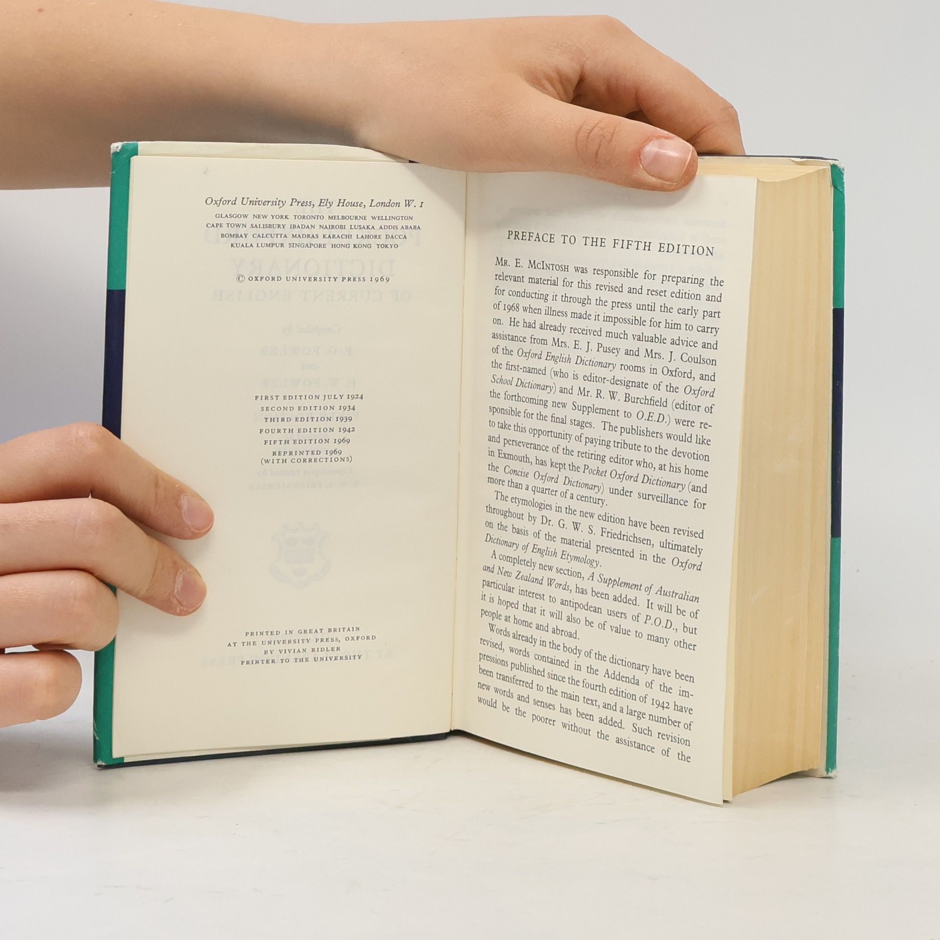 AA.VV. Pocket Oxford Dictionary of Current English