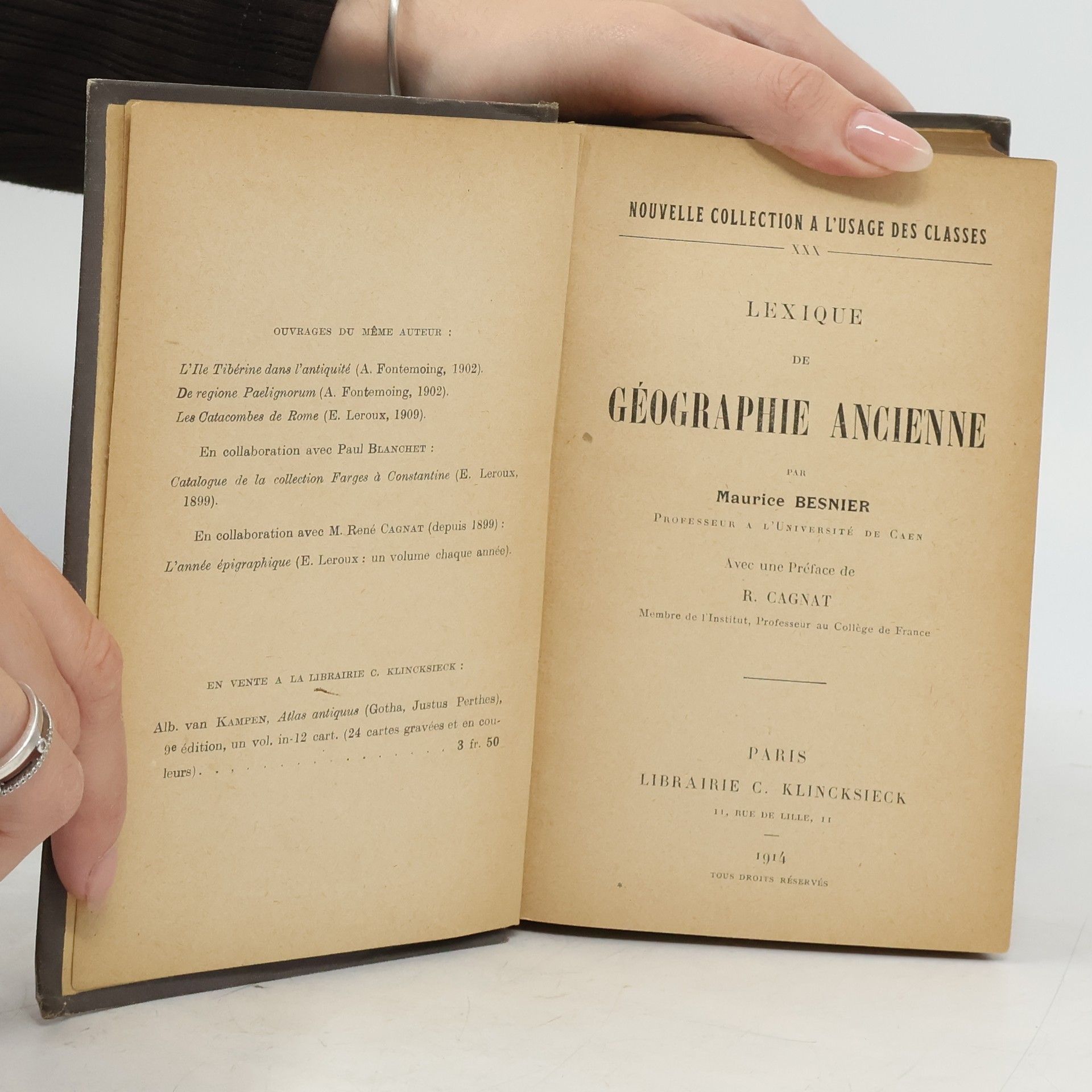 Maurice Besnier Lexique de Géographie Ancienne
