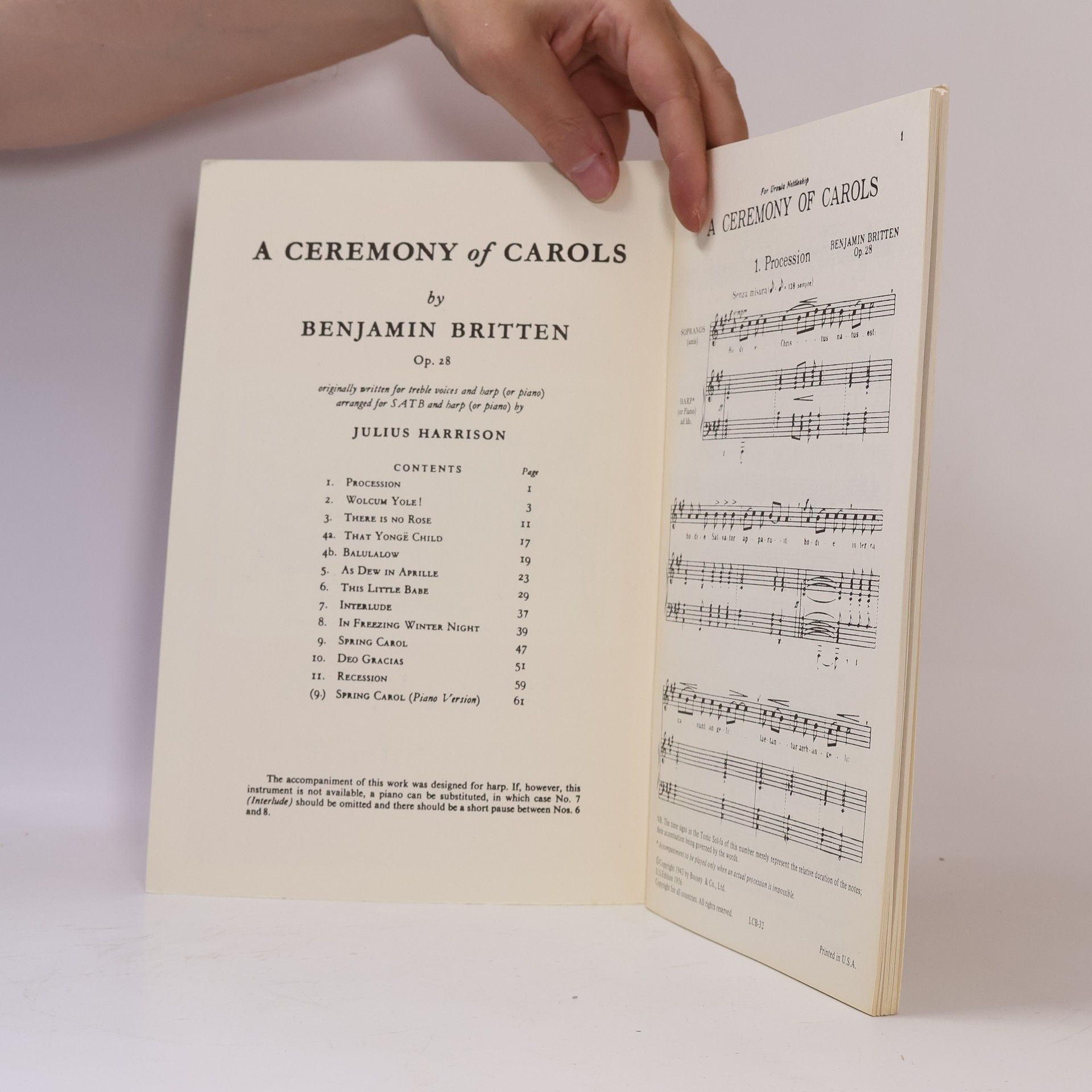 Benjamin Britten A Ceremony of Carols