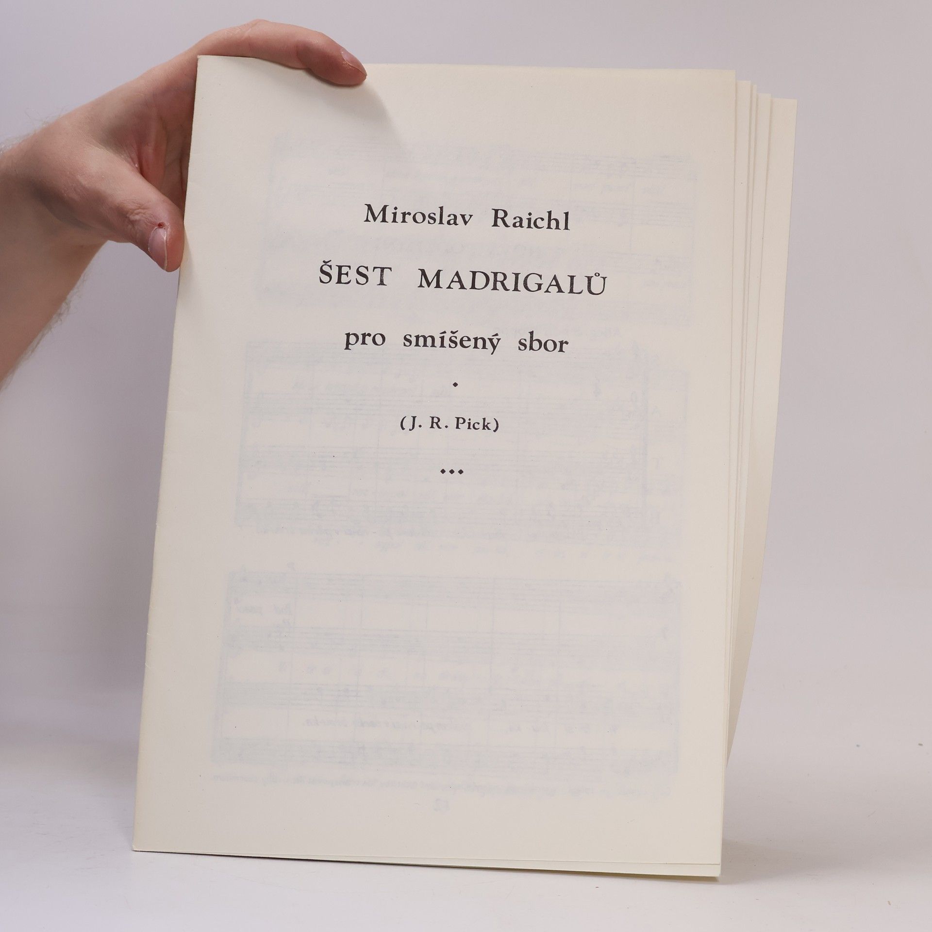 Miroslav Raichl Šest madrigalů pro smíšený sbor