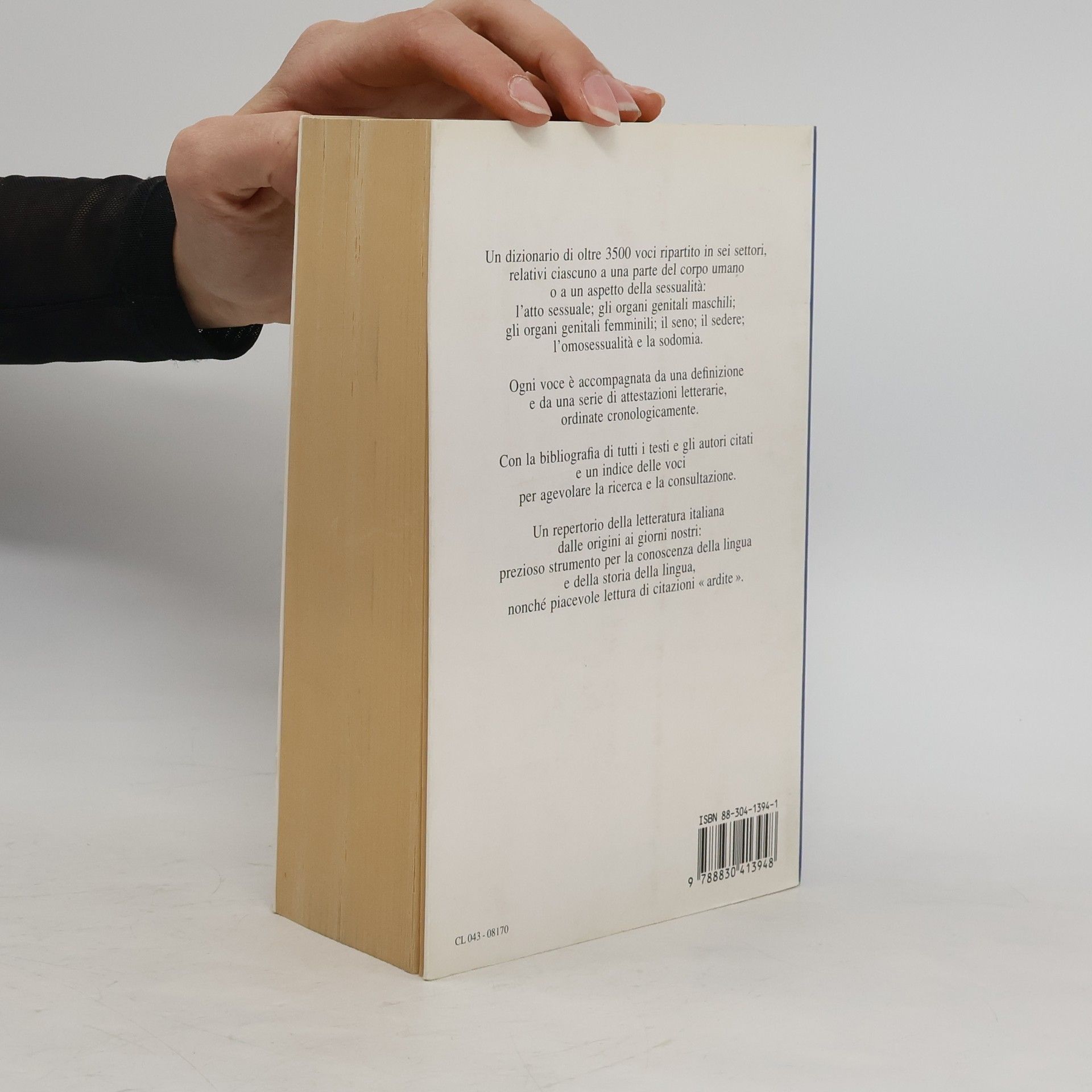 Valter Boggione I grandi libri - 170: Dizionario storico del lessico erotico italiano