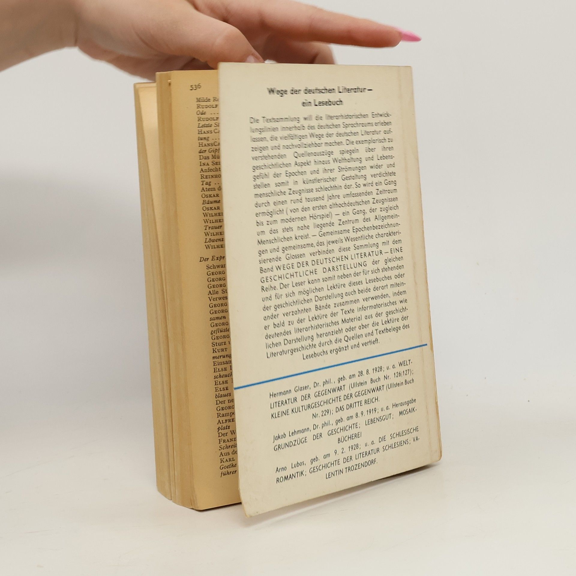 Hermann Glaser Wege der deutschen Literatur