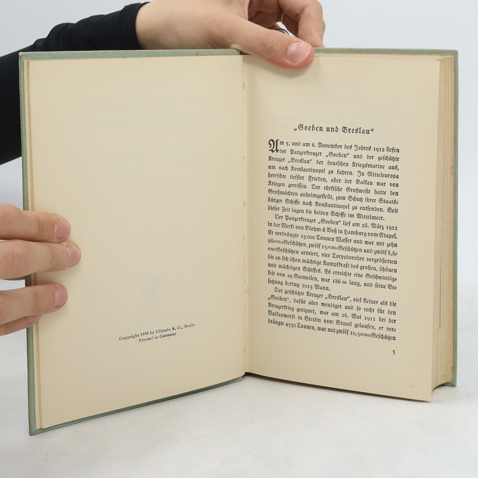 Theodor Kraus Die Kreuzerfahrten der Goeben und Breslau