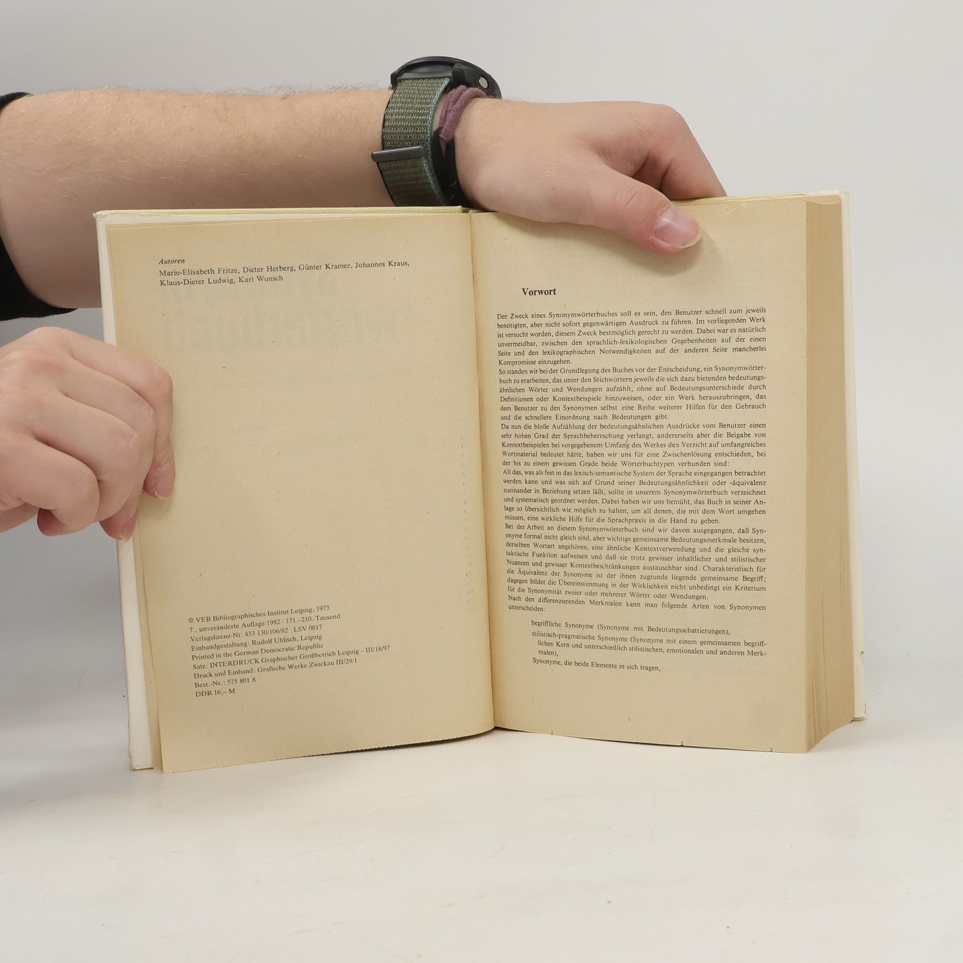 Various authors Synonymwörterbuch