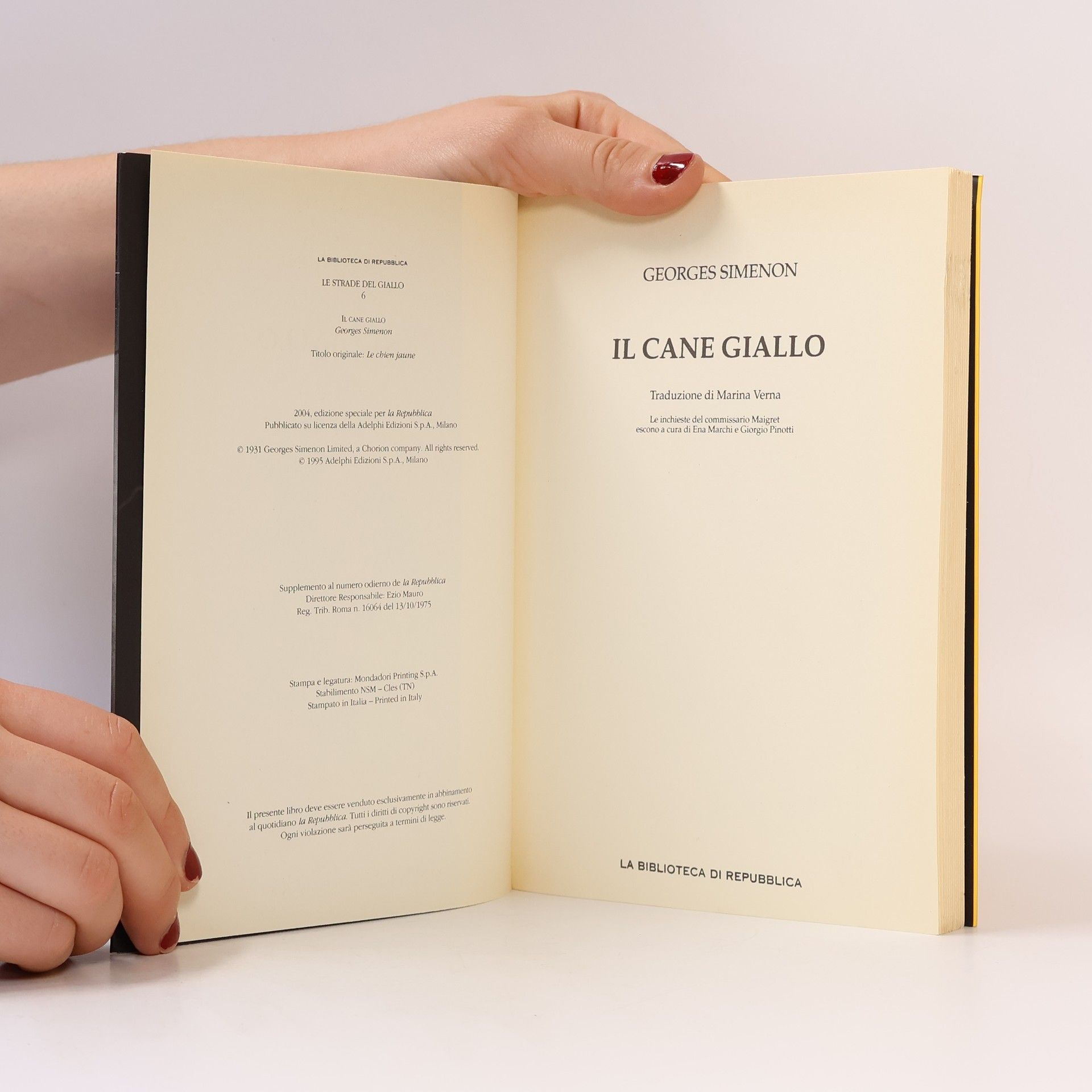 Georges Simenon Il cane giallo
