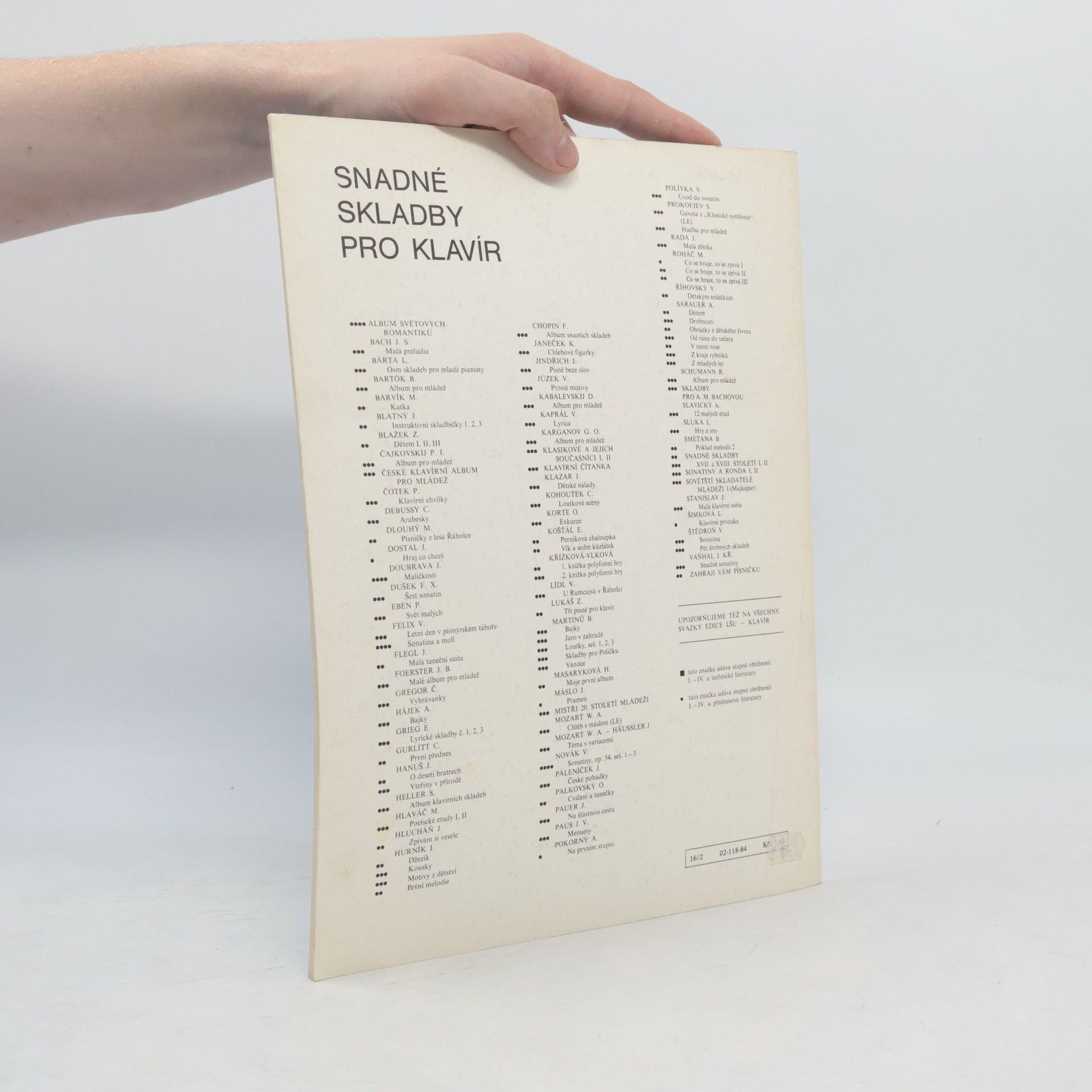 Miloslav Kabeláč Snadná preludia op.26