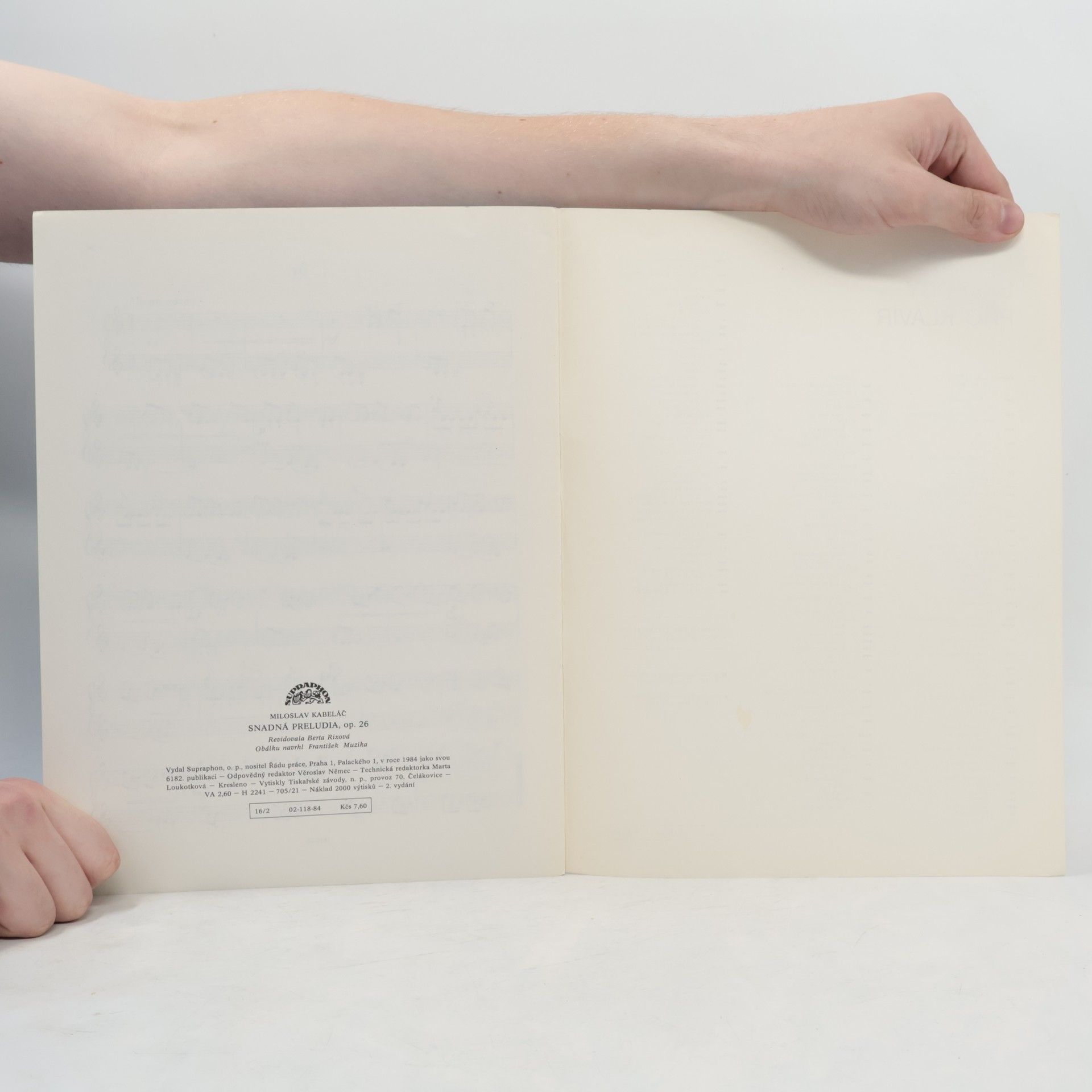 Miloslav Kabeláč Snadná preludia op.26