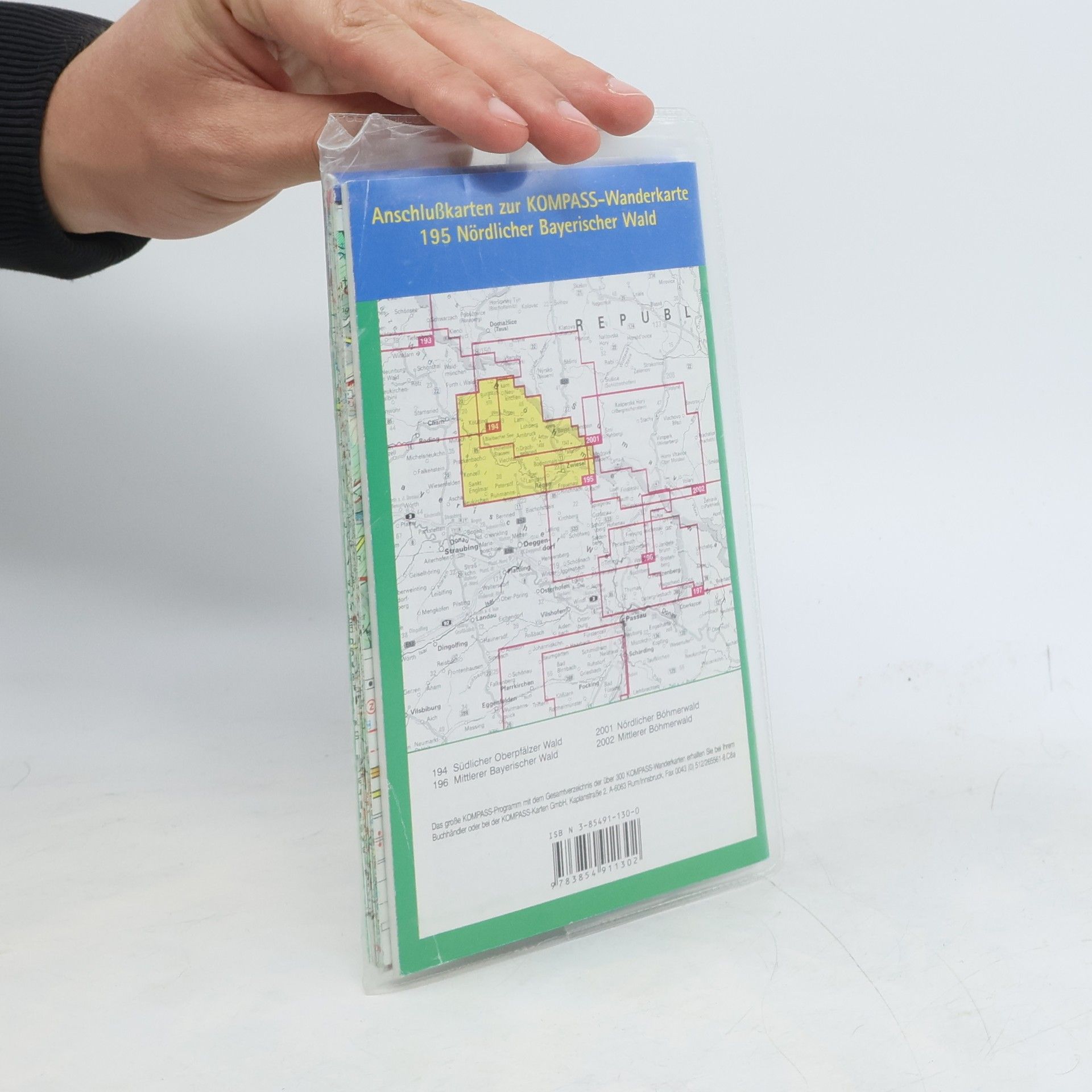 Kompass - 195: Nördlicher Bayerischer Wald: Wandern/Rad/Langlauf. GPS-genau. 1:50.000