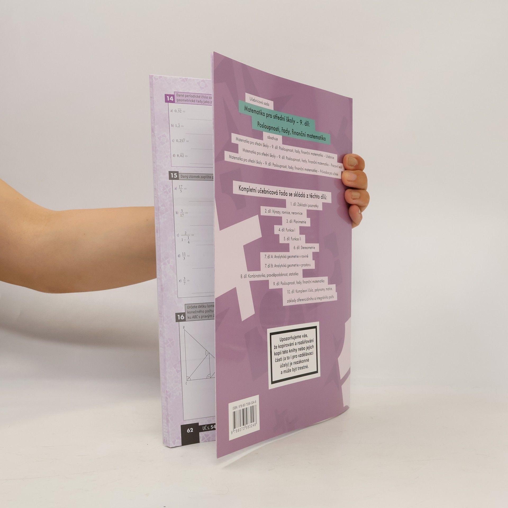 Magda Králová Matematika pro střední školy. 9. díl, pracovní sešit