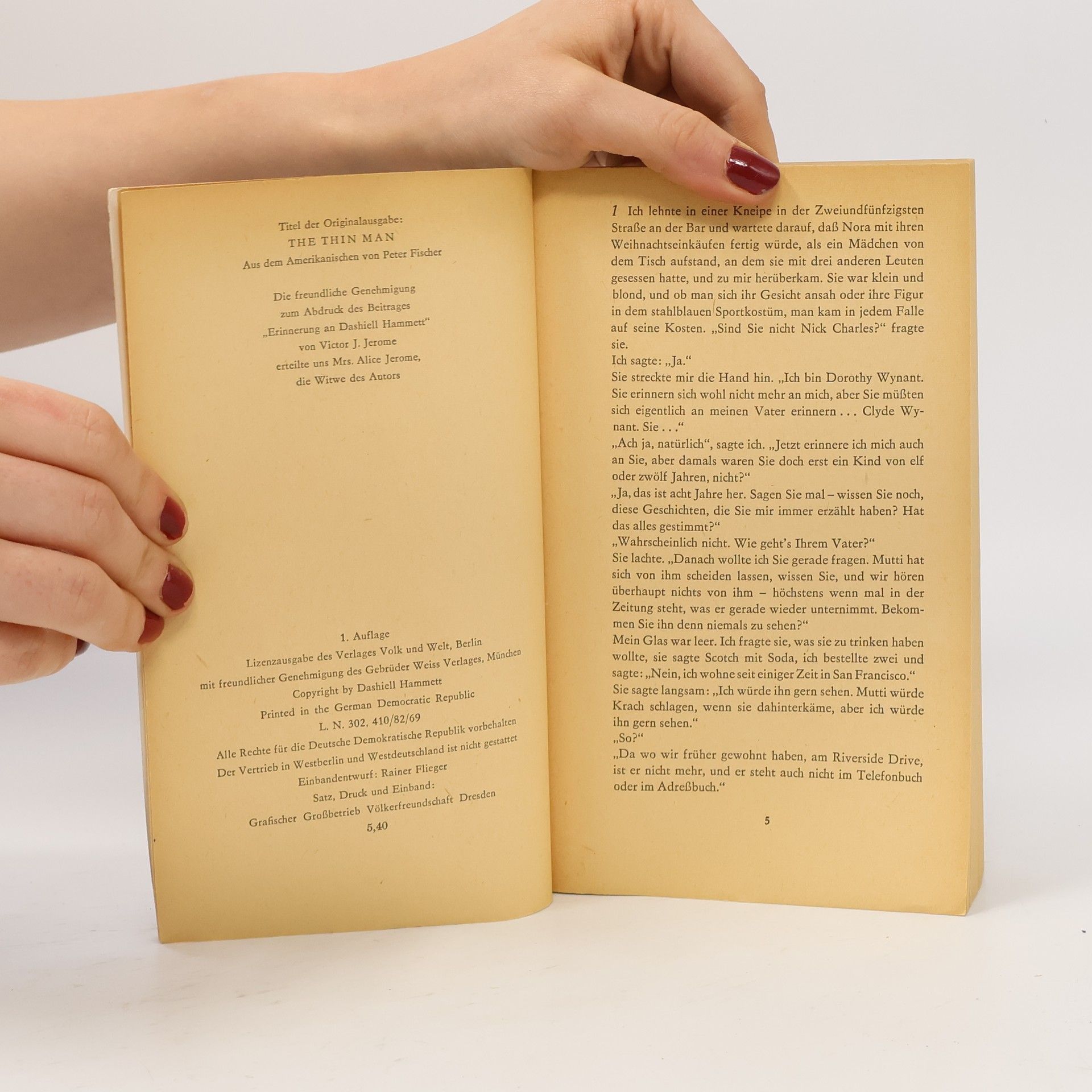 Dashiell Hammett Der Dünne Mann