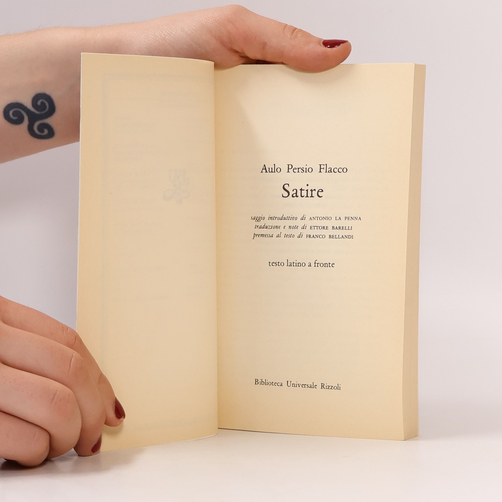 Aulo Persio Flacco Il libro delle satire