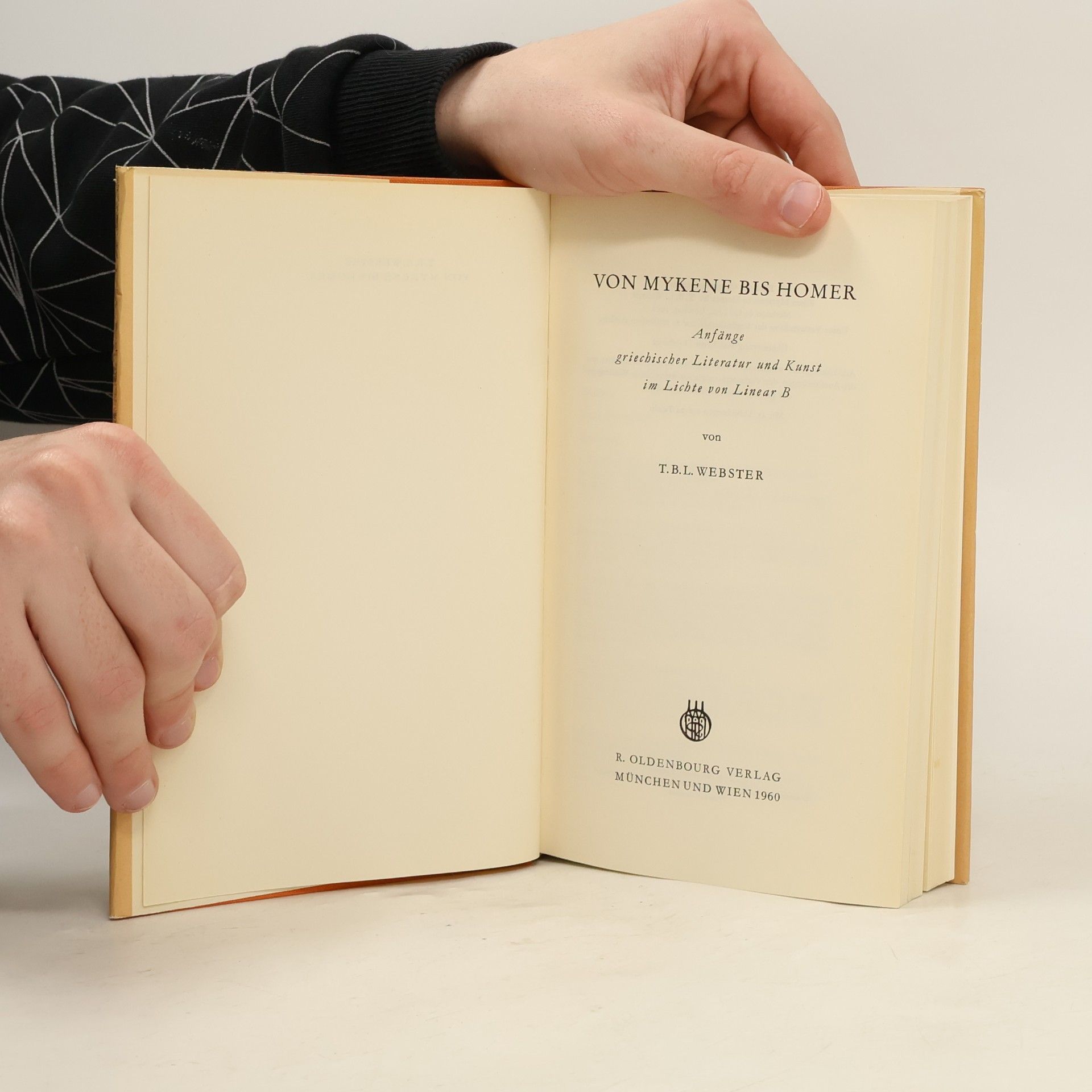 Thomas Bertram Lonsdale Webster Von Mykene bis Homer