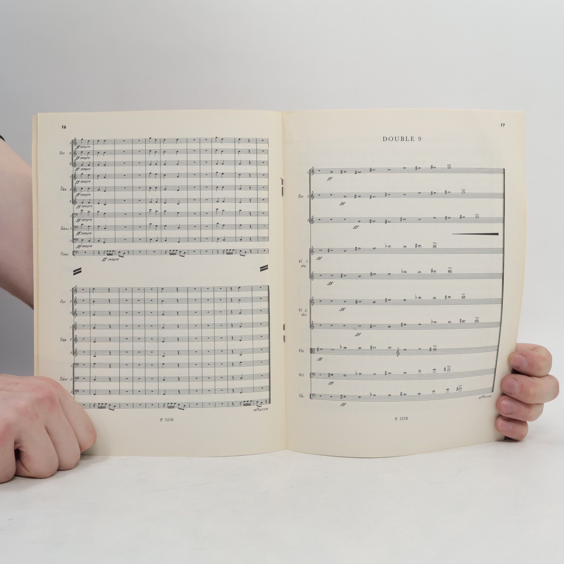 Luboš Fišer Double per orchestra. Partitura