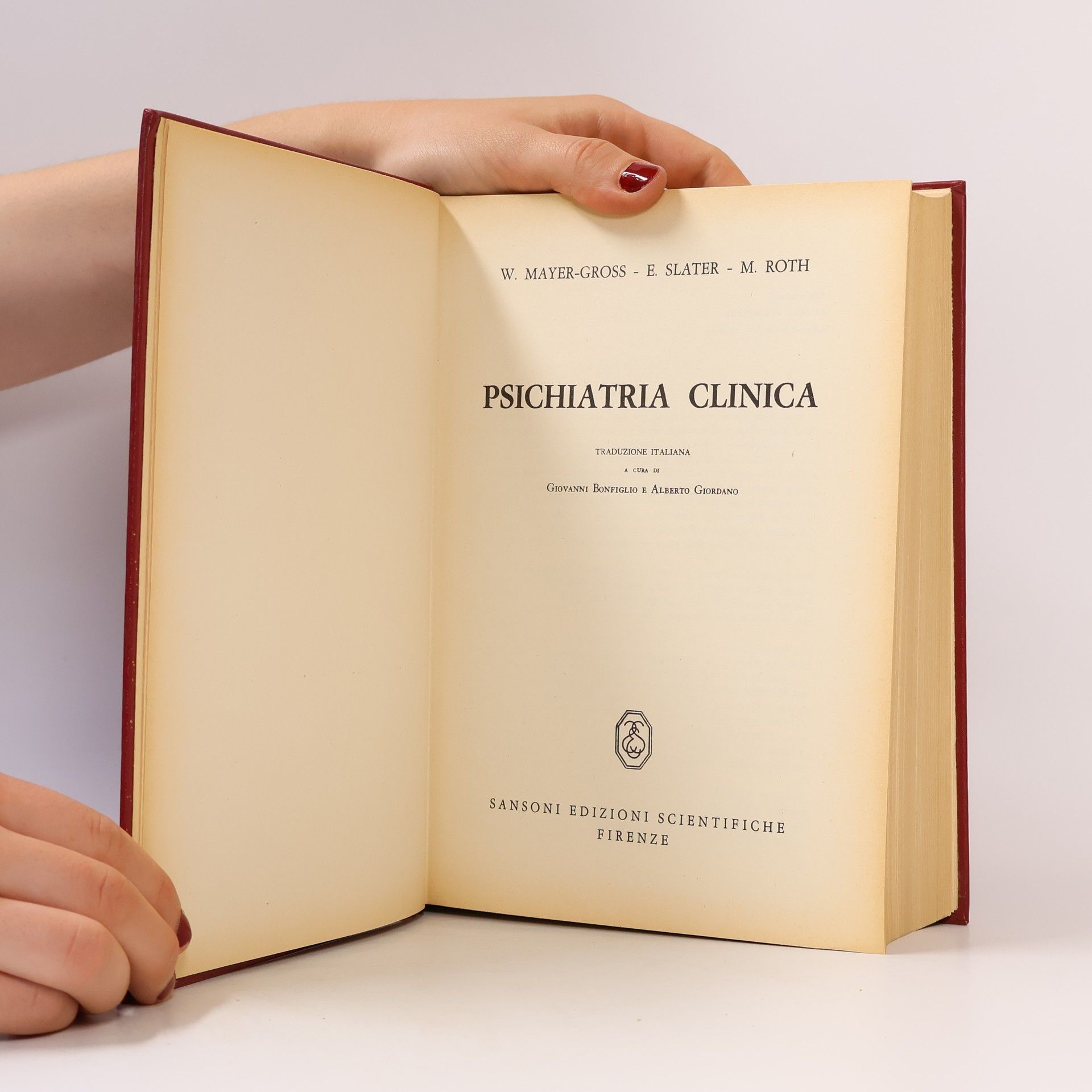 W. Mayer-Gross Psichiatria clinica