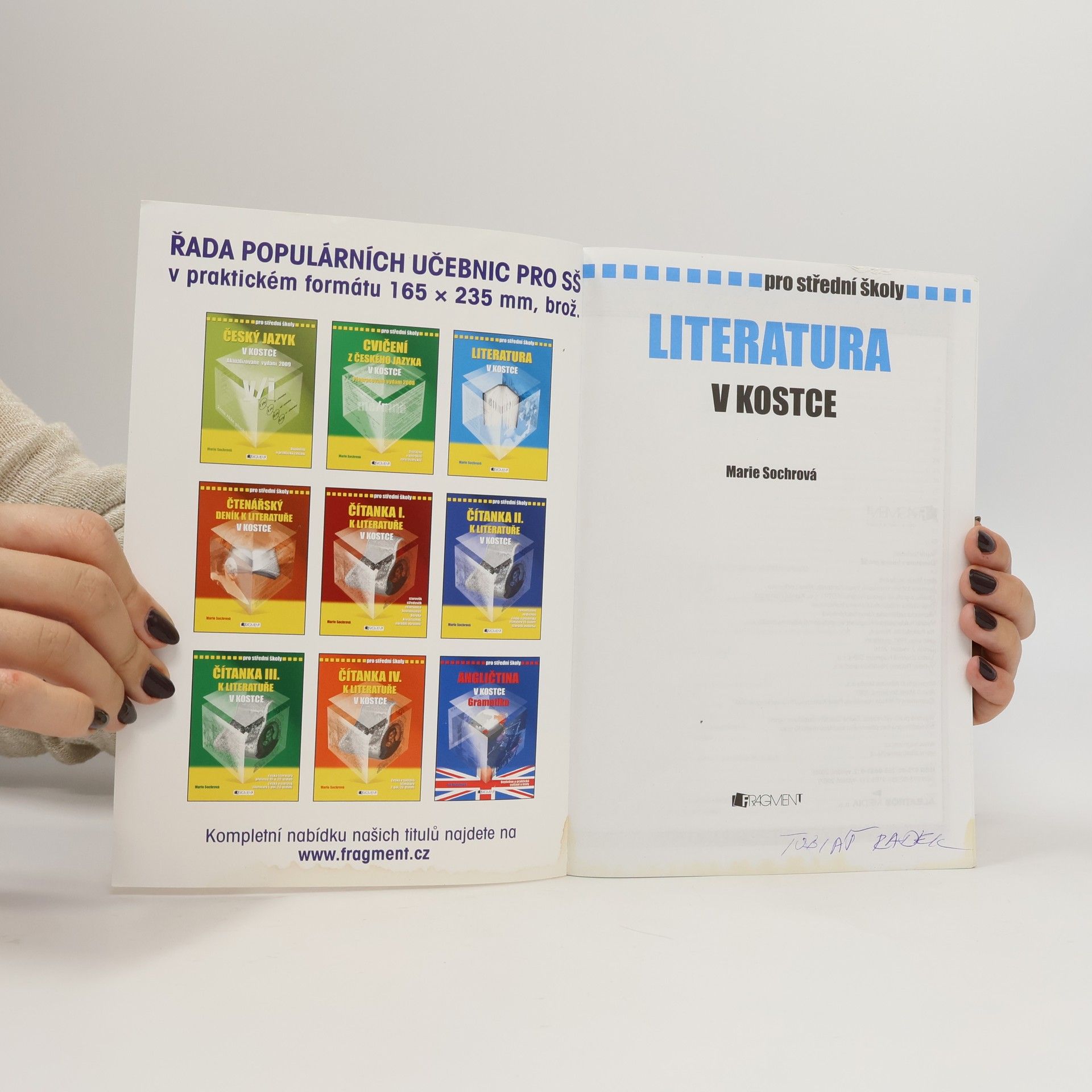 Marie Sochrová Literatura v kostce : pro střední školy