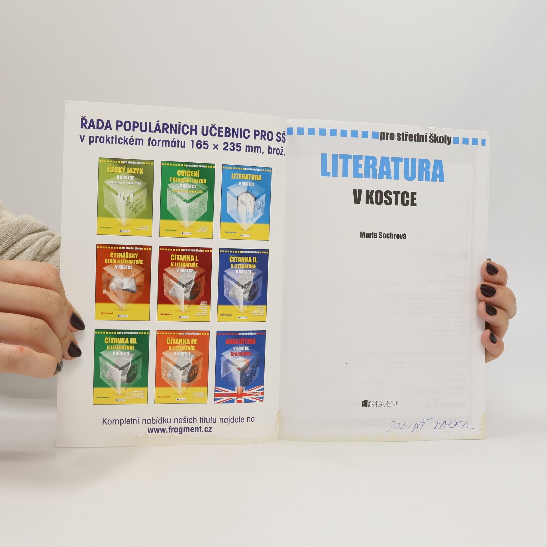 Marie Sochrová Literatura v kostce : pro střední školy