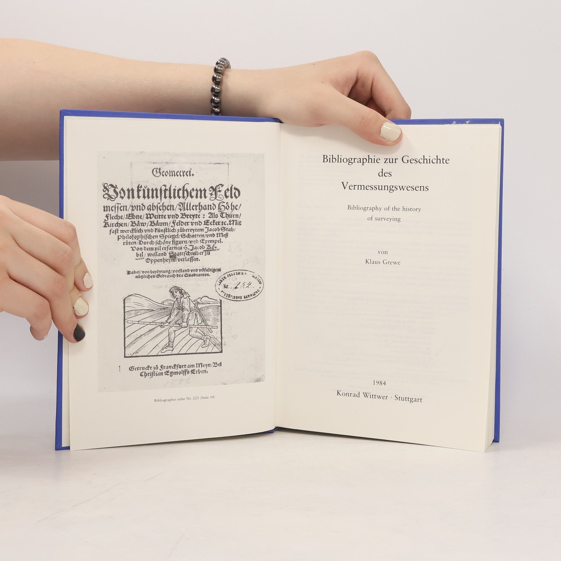 Klaus Grewe Bibliographie zur Geschichte des Vermessungswesens