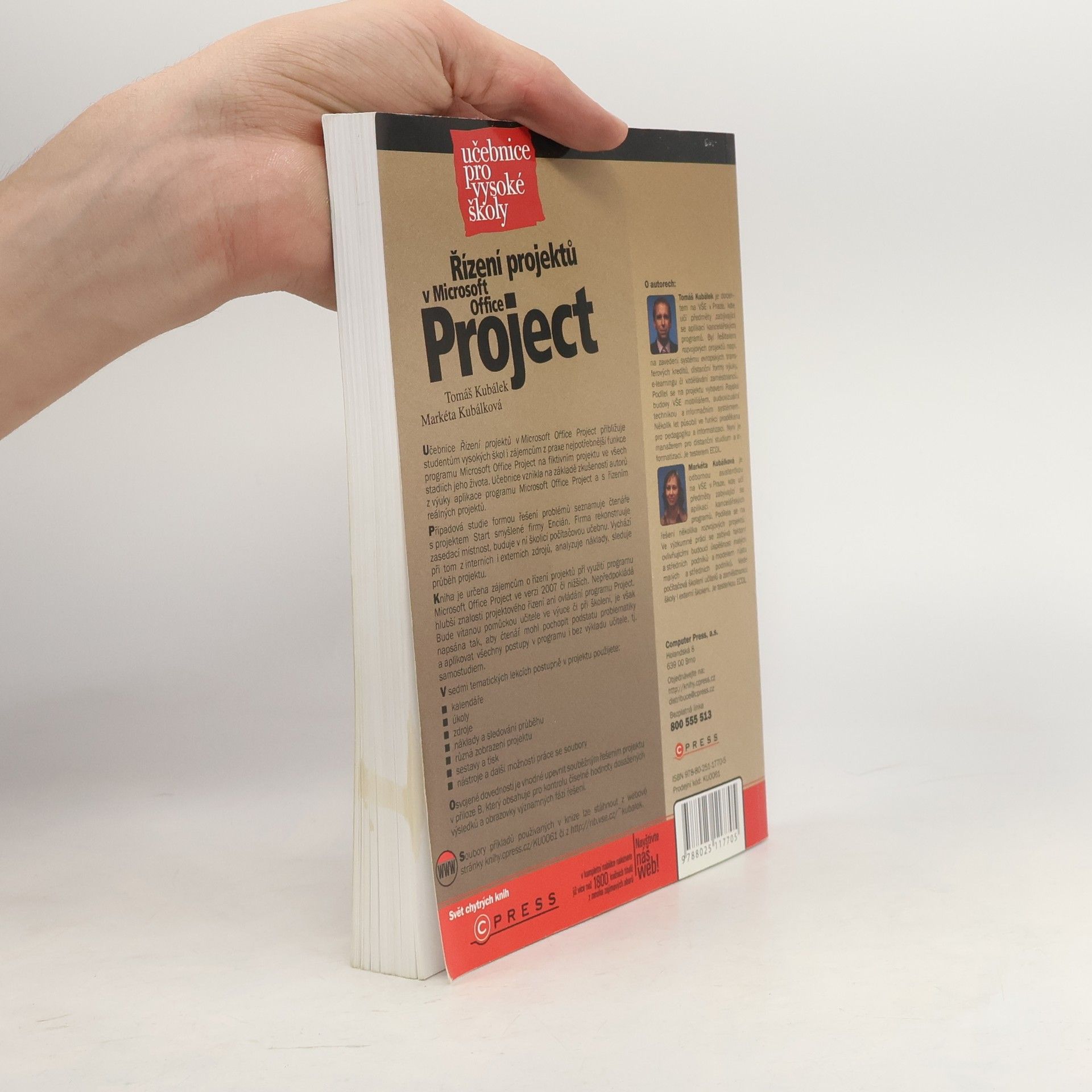 Tomáš Kubálek Řízení projektů v Microsoft Office Project: Učebnice pro vysoké školy