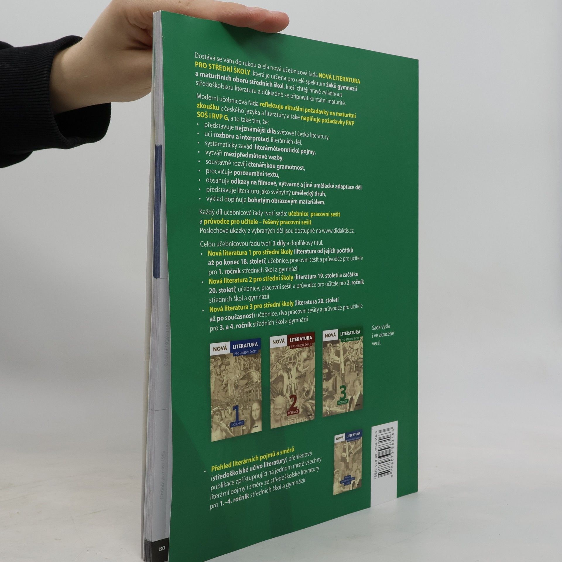 Jolana Fišarová Nová literatura 3 pro střední školy. Pracovní sešit 1
